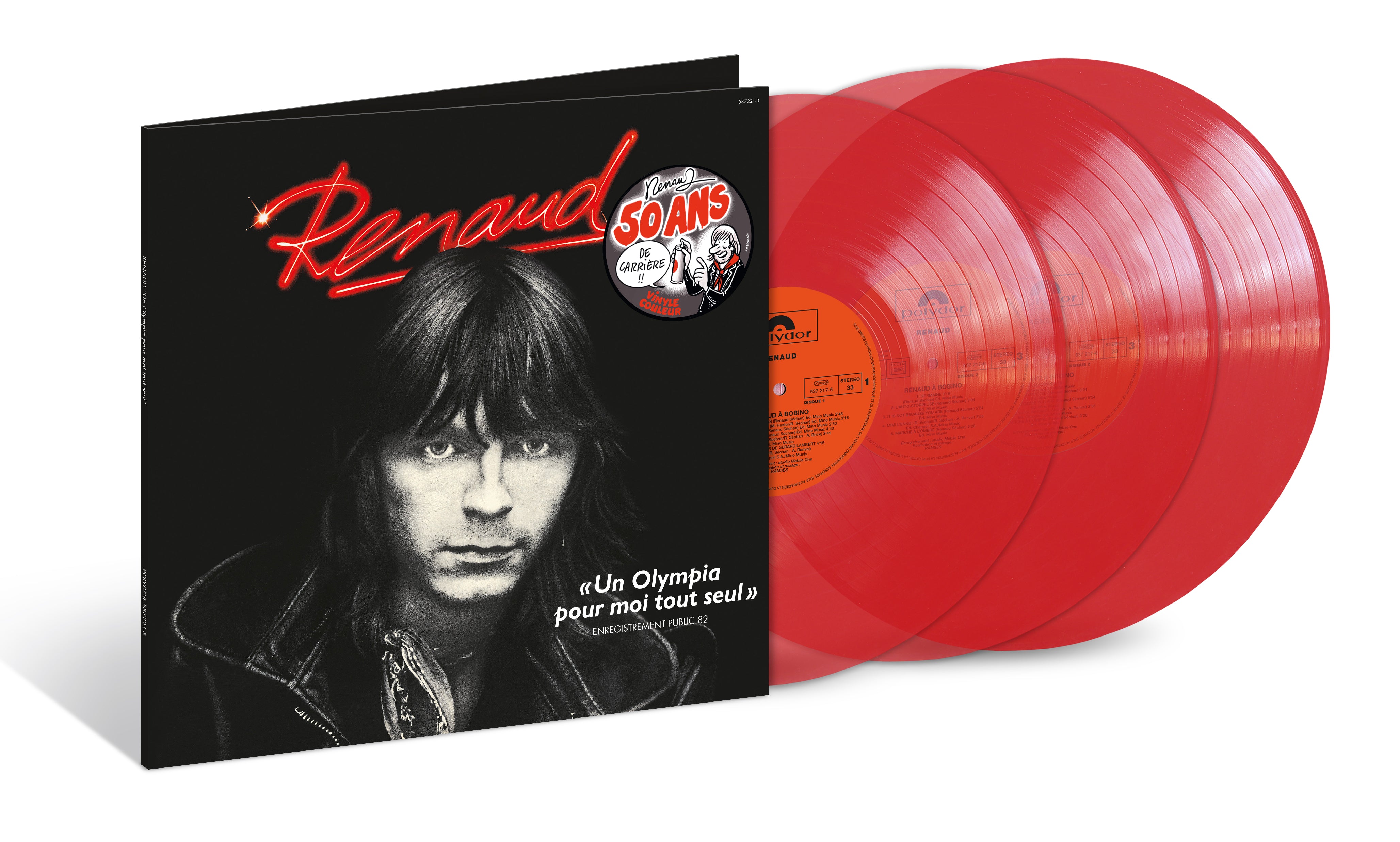 Renaud - Un Olympia pour moi tout seul - Triple Vinyle Rouge