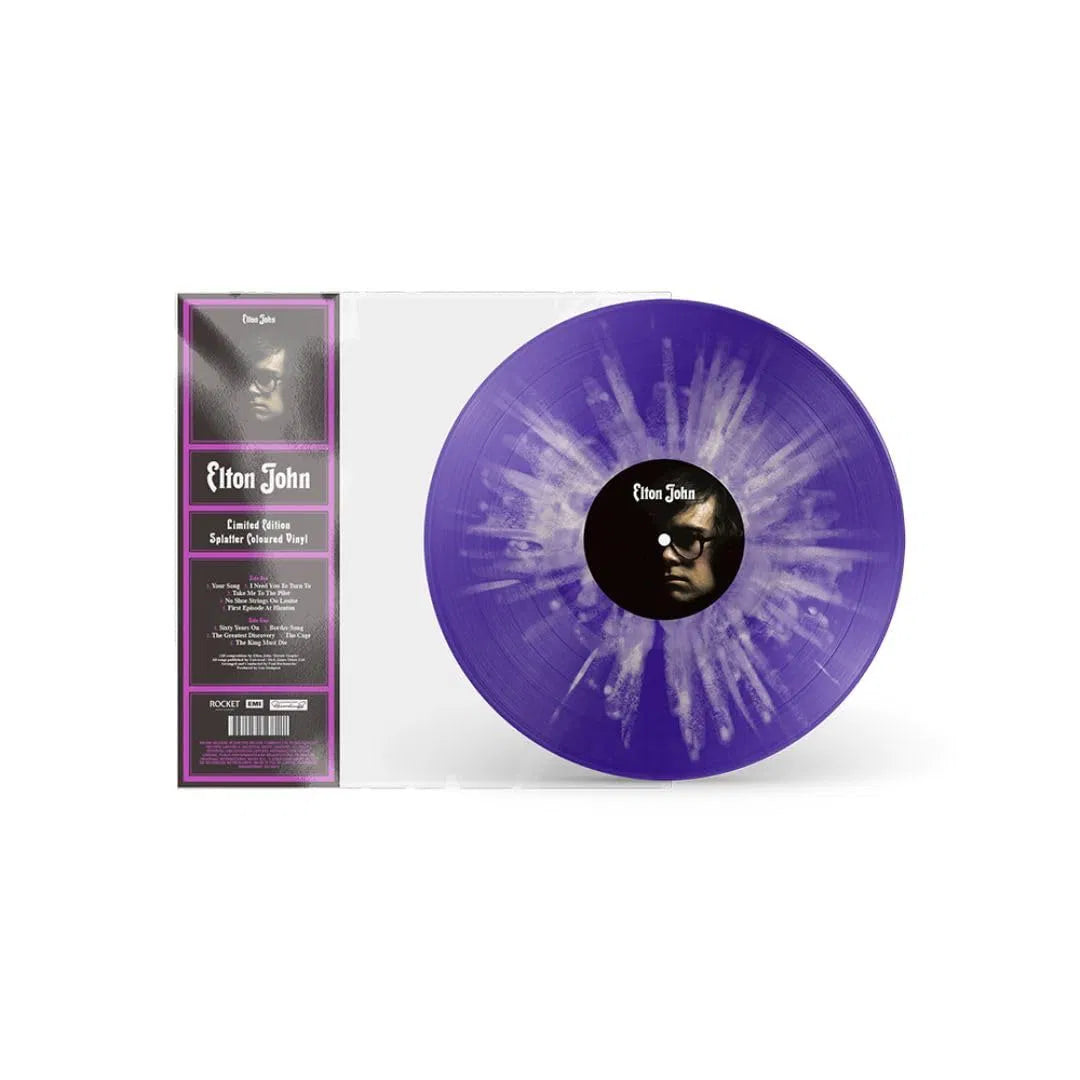 Elton John - Album Eponyme - Édition Limitée Vinyle Violet avec éclaboussures couleur crème