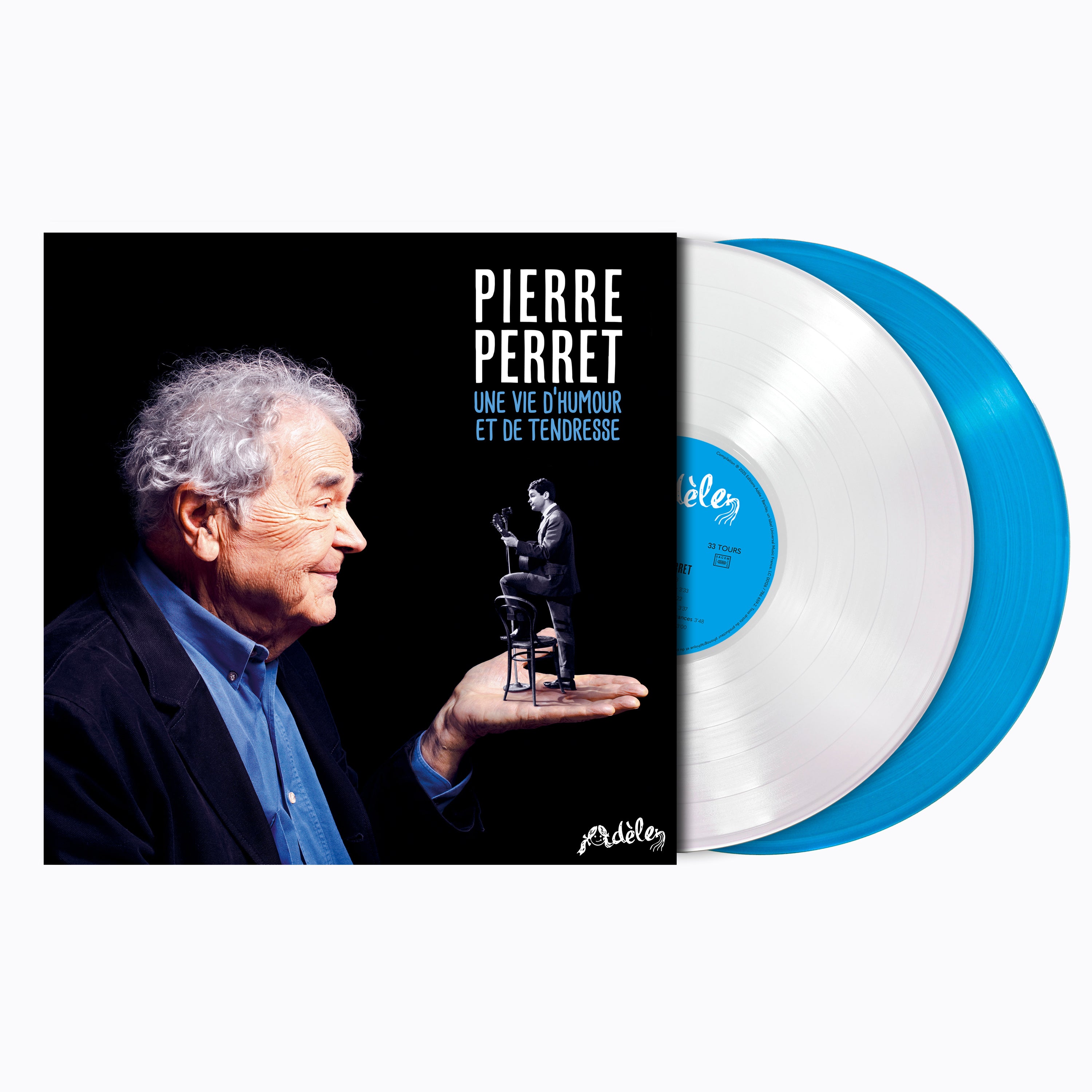 Pierre Perret - Une vie d'humour et de tendresse - Double Vinyle Couleur dédicacé