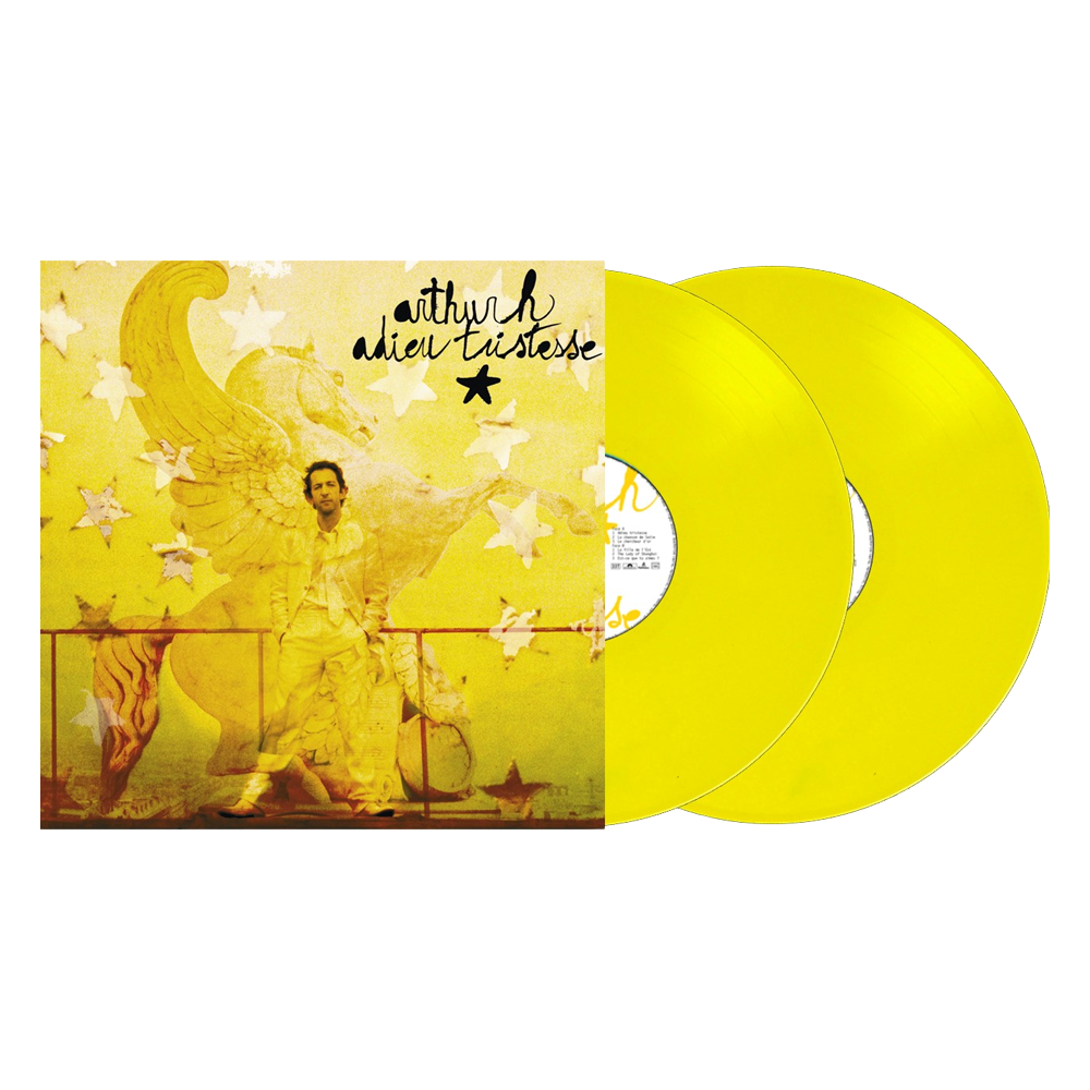 Arthur H - Adieu Tristesse 20 ans - Double Vinyle Jaune Transparent dédicacé