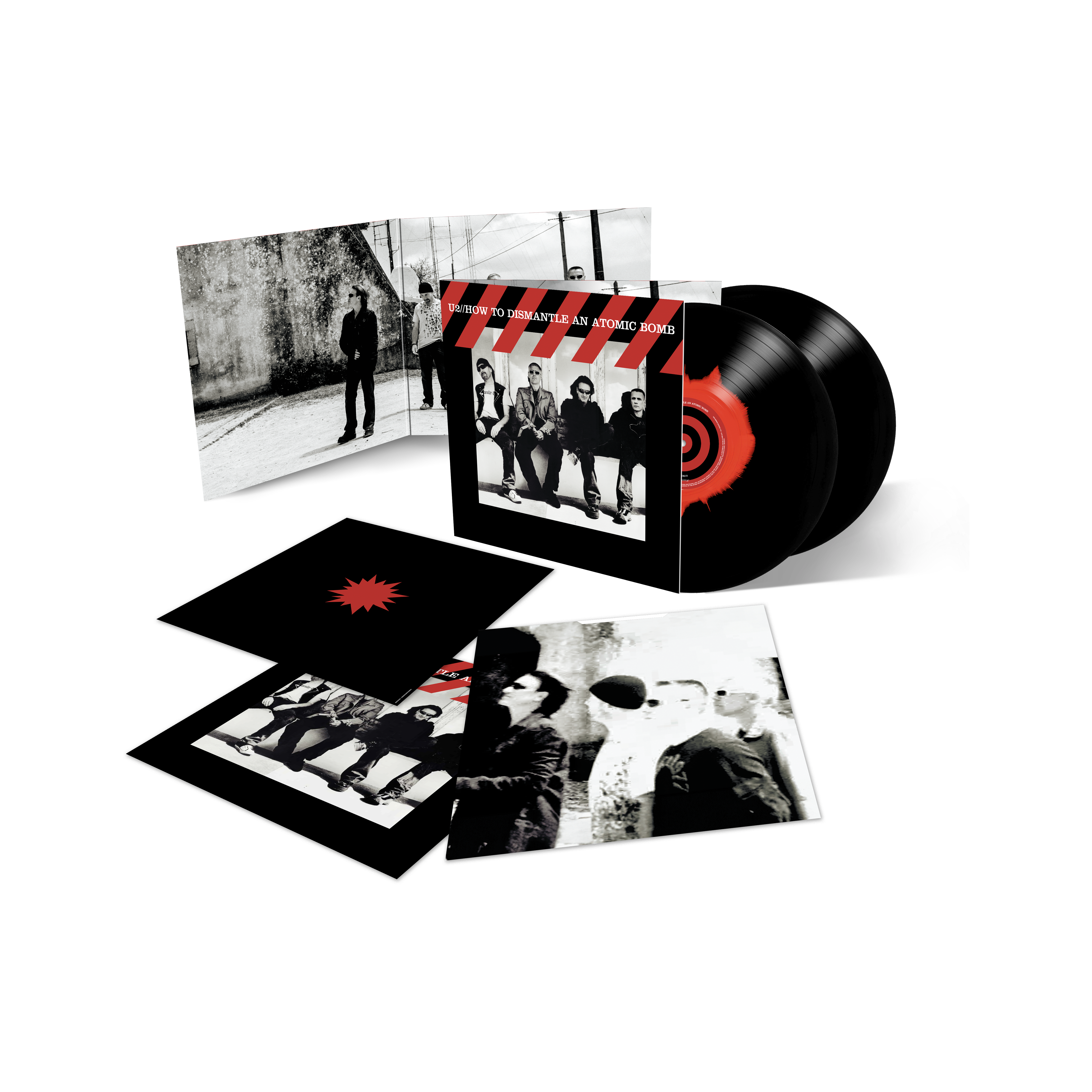 U2 - How To Dismantle An Atomic Bomb (20th Anniversary) - Double vinyle Exclusif Black & Red Ink Spot (Edition Limitée)
