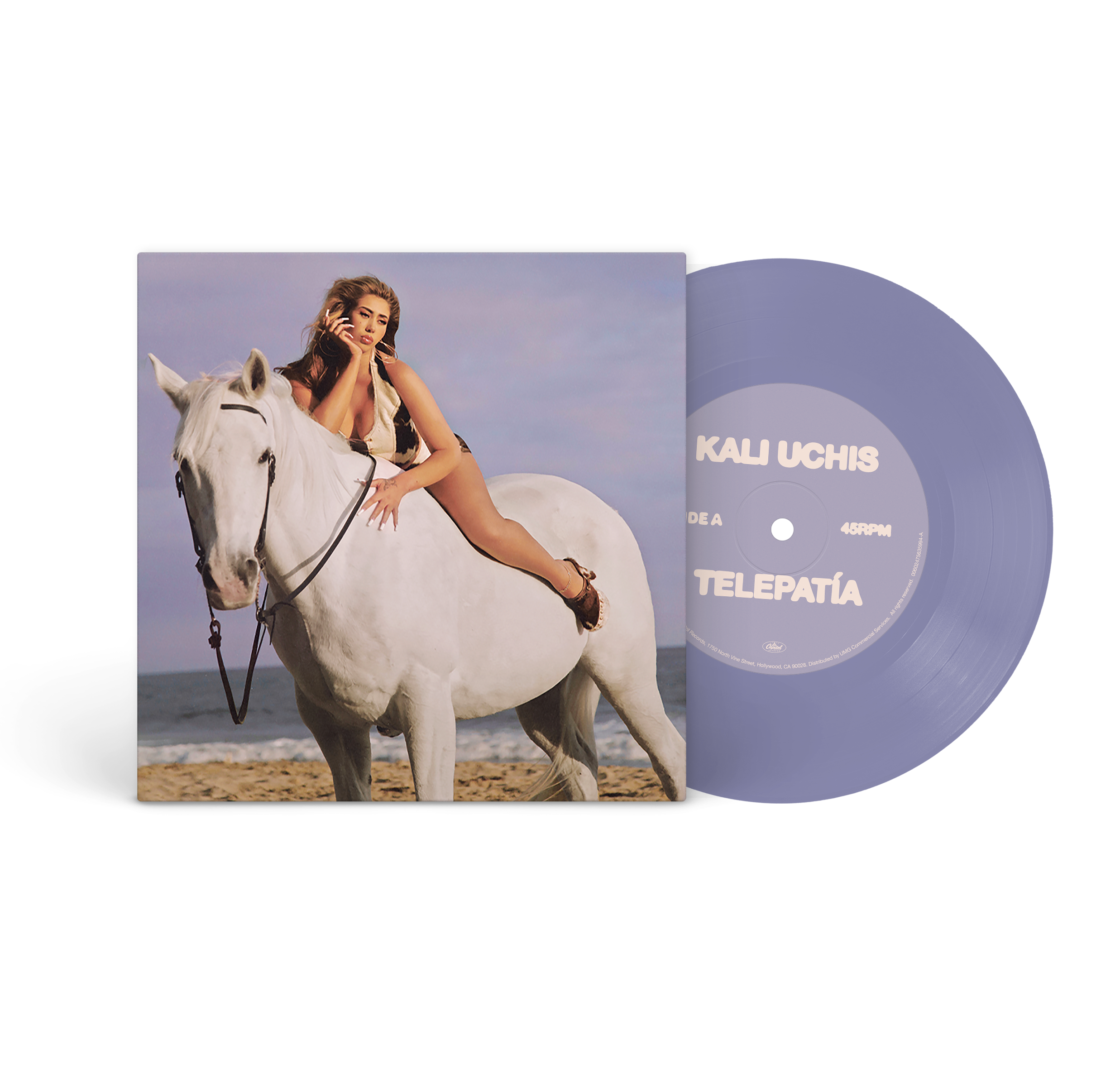 Kali Uchis - Telepatia - Limited Pressing Periwinkle - Vinyle 7"