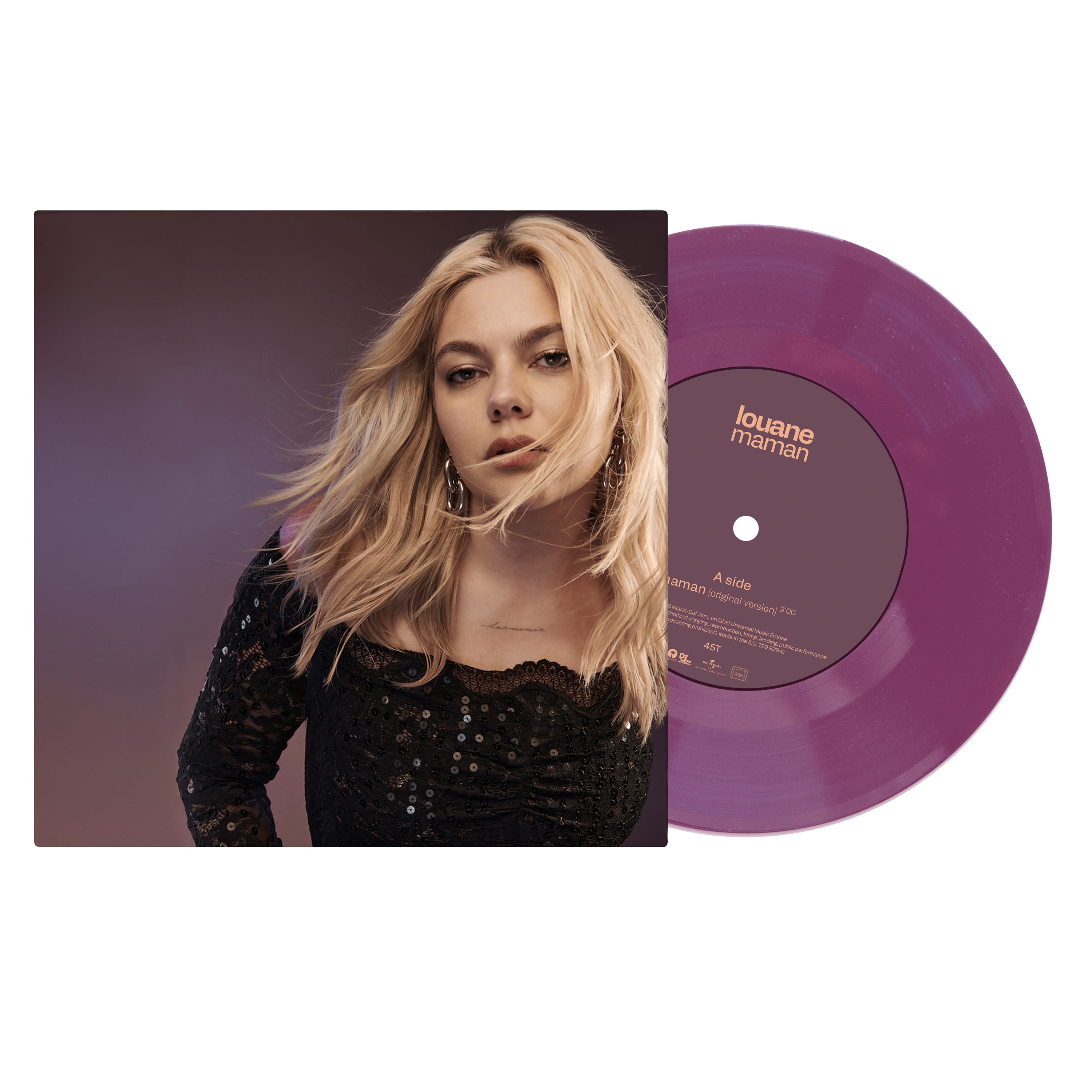 Louane - « maman » - vinyle 45 tours (édition couleur limitée)