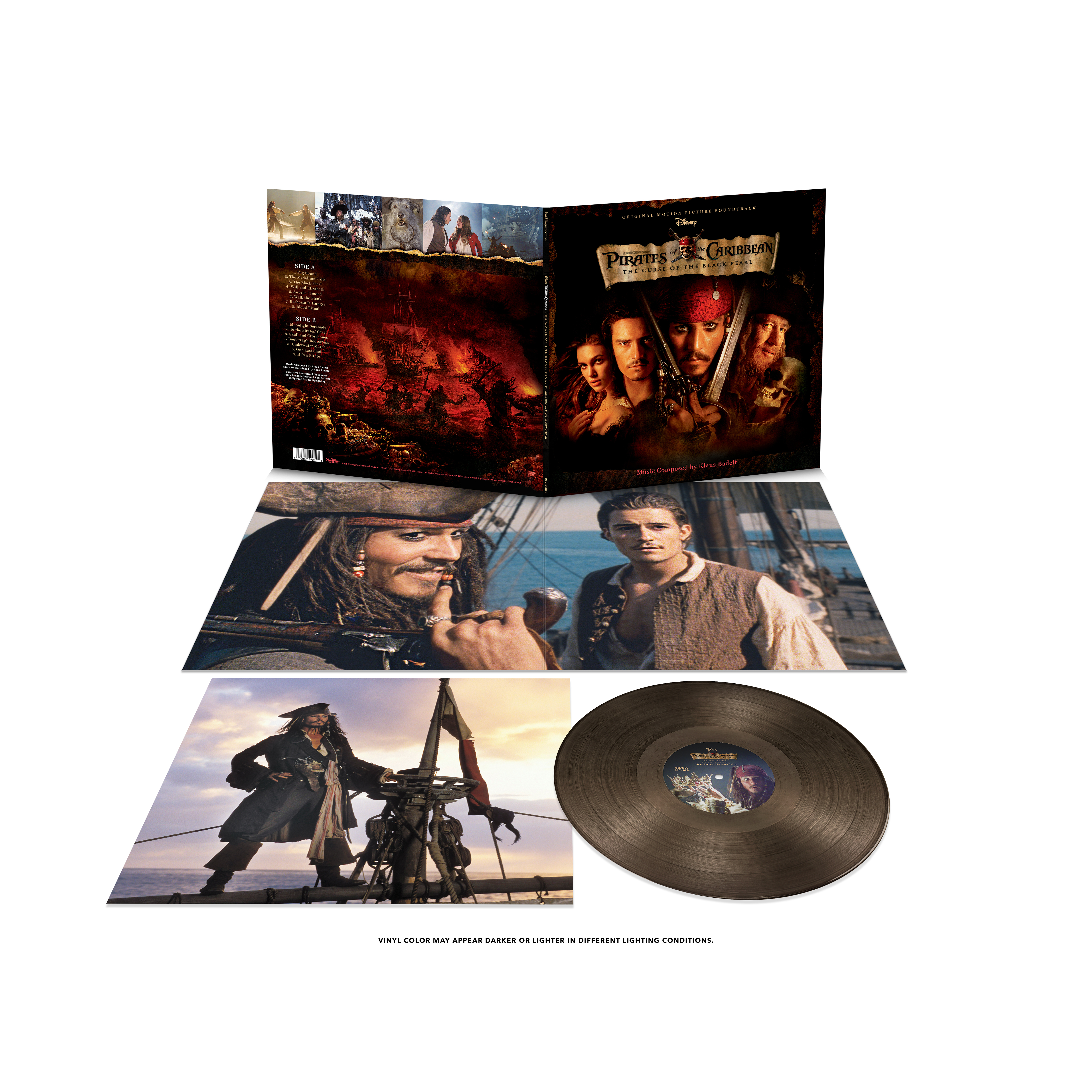 Various Artists - Pirates of the Caribbean : Curse of the Black Pearl - Vinyle "Black Ice"