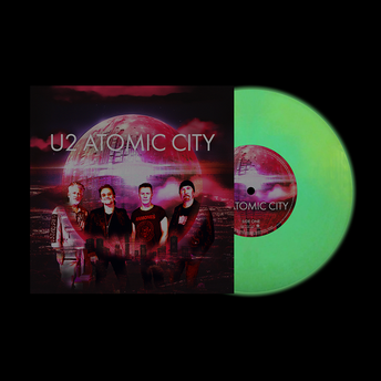 U2 - Atomic City - Vinyle 45T phosphorescent transparent édition limitée