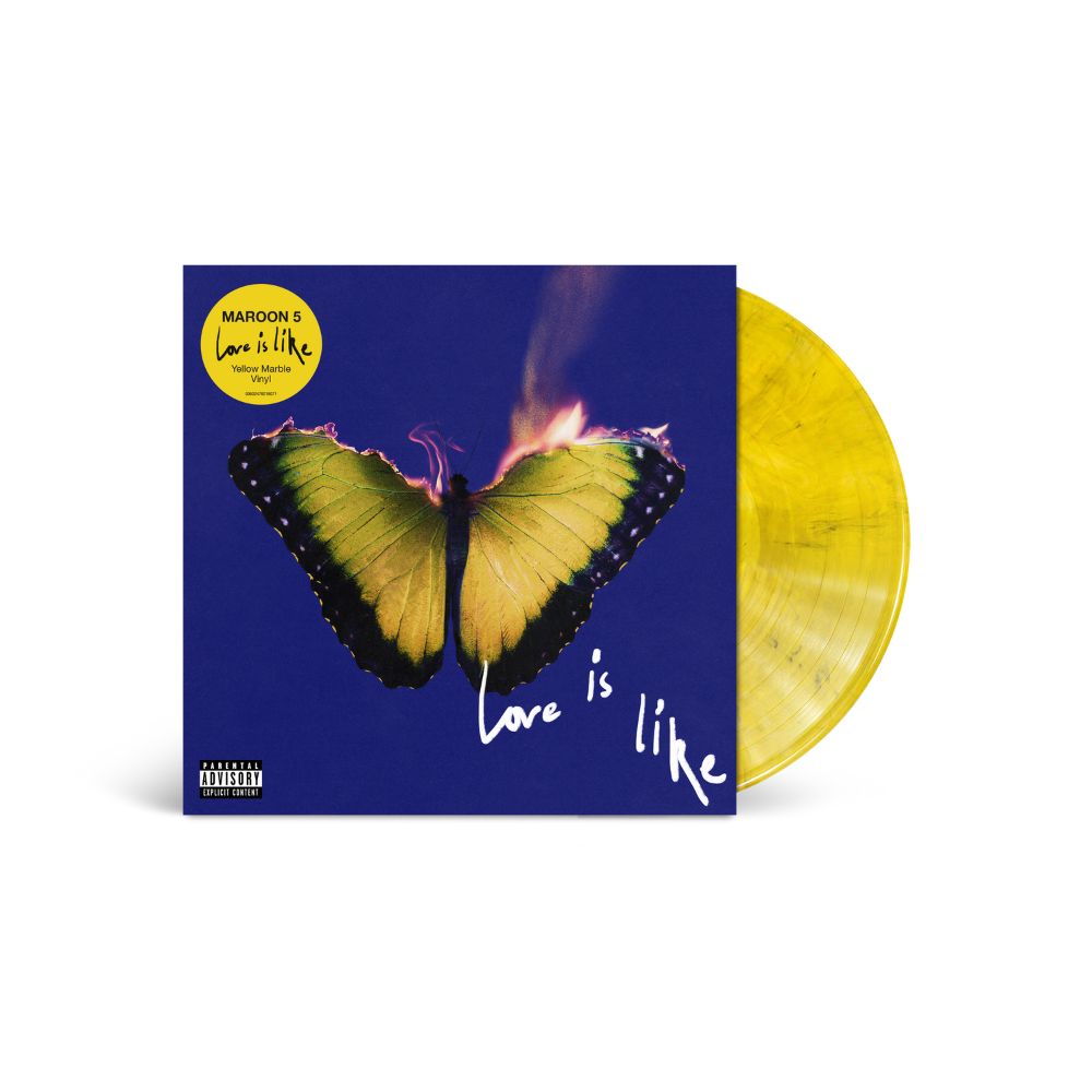 Maroon 5 - Love is Like - Vinyle marbré jaune