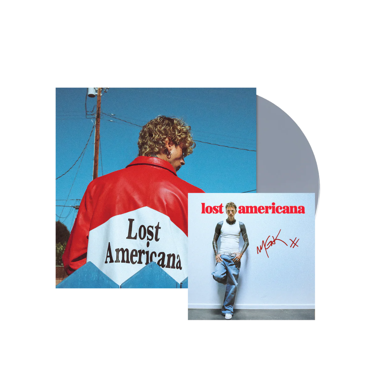 mgk - lost americana - Vinyle Platinum Metallic + Carte imprimée