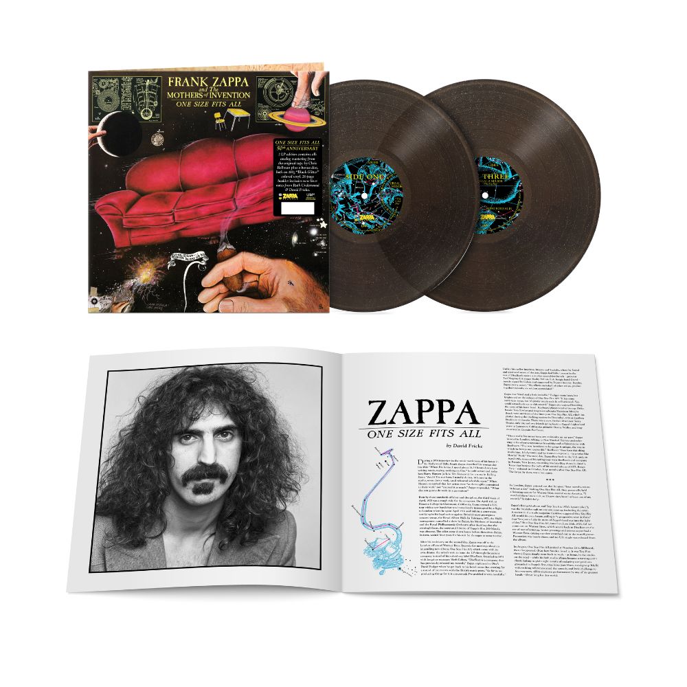 Frank Zappa - One Size Fits All - Double Vinyle Noir Pailleté