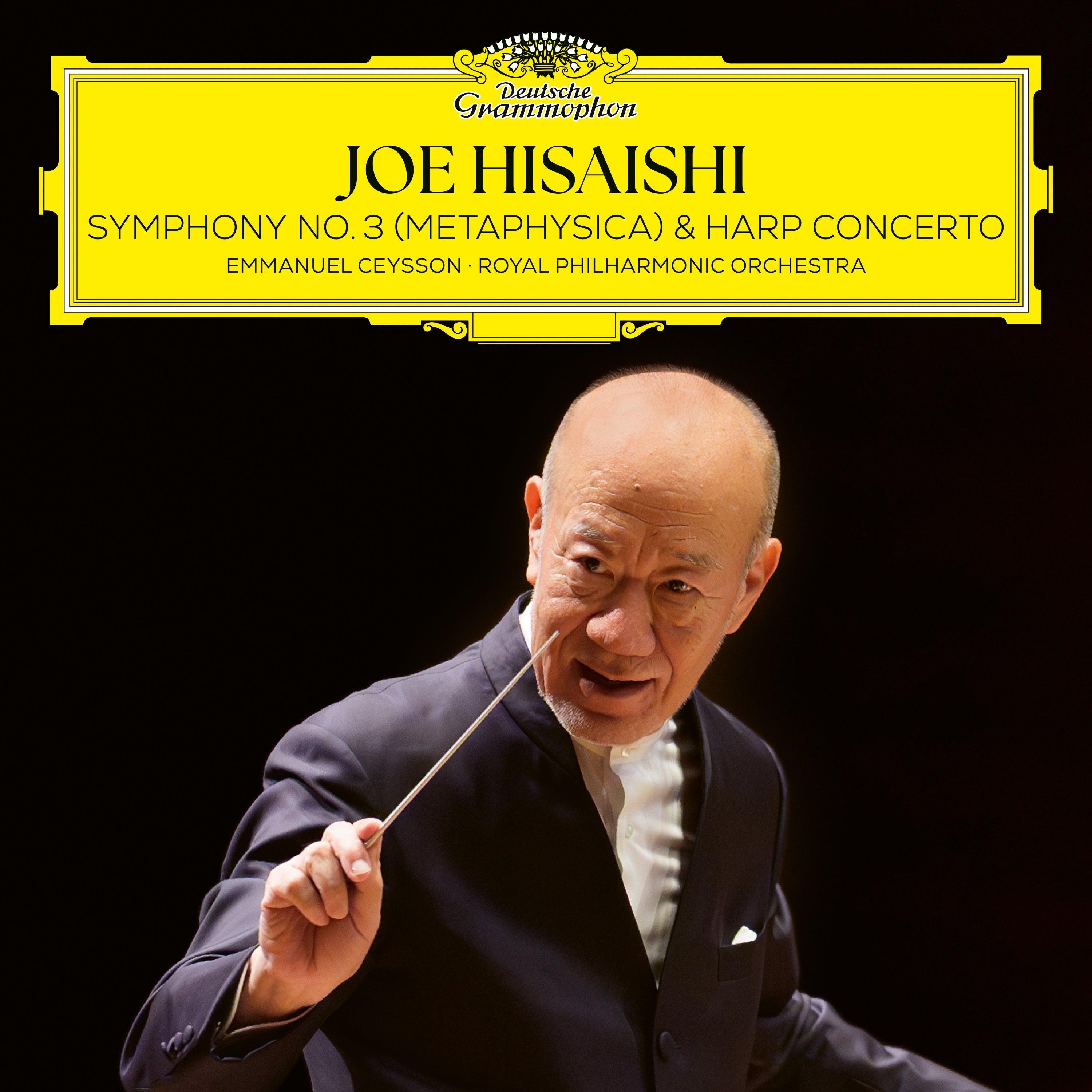 Joe Hisaishi, Royal Philharmonic Orchestra, Emmanuel Ceysson - Symphony No.3 (Metaphysica) & Harp Concerto - Double Vinyle Crystal Clear