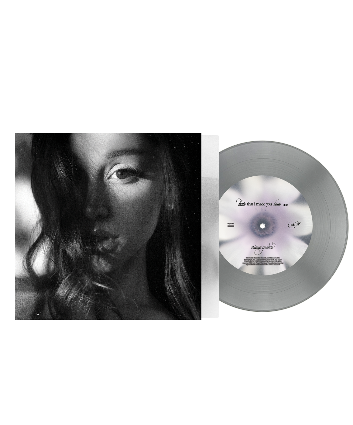 Ariana Grande - Hate that i made you love me - Vinyle Couleur fluffy tail gray 7"