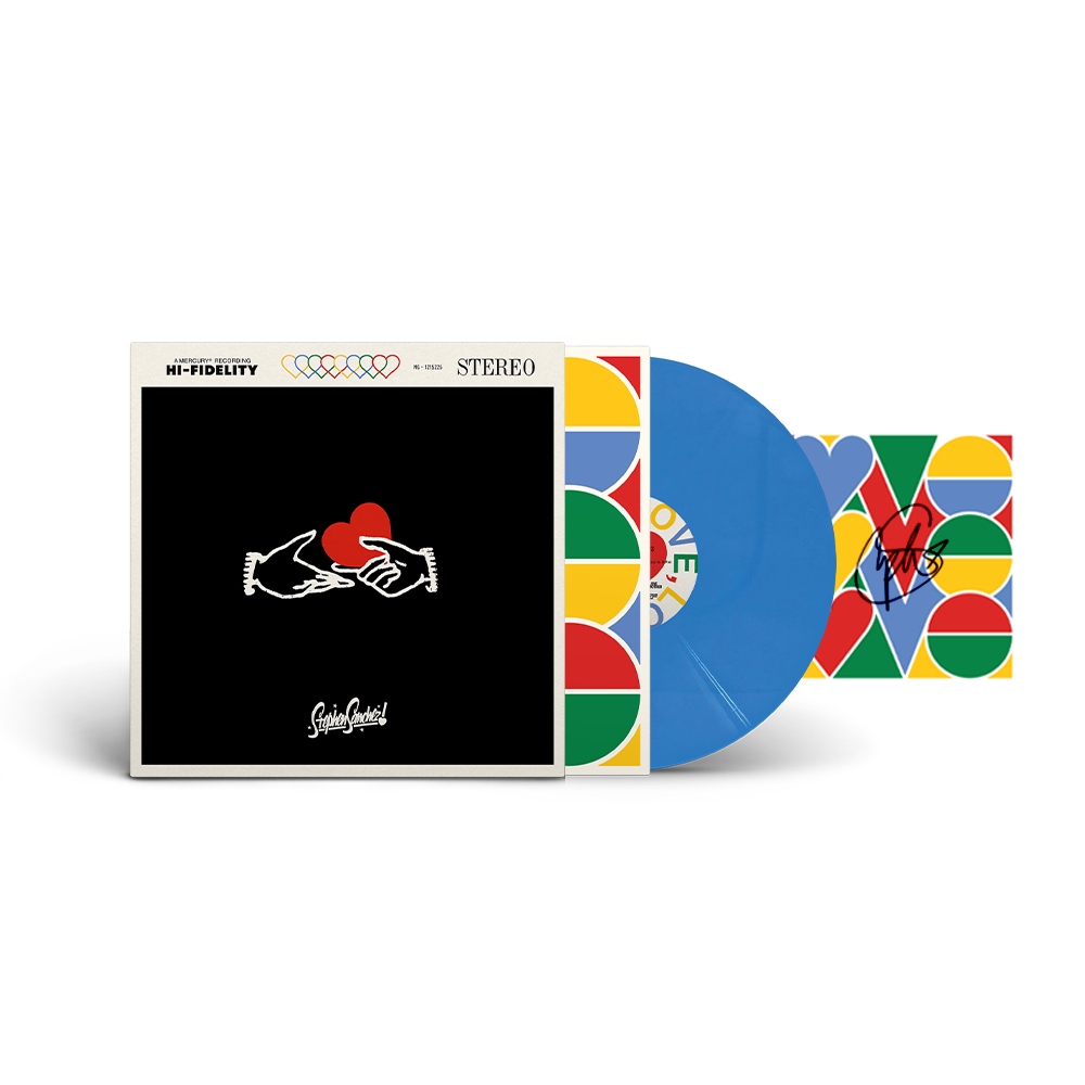 Stephen Sanchez - LOVE, LOVE, LOVE - Bright Blue Vinyl + Artcard dédicacée