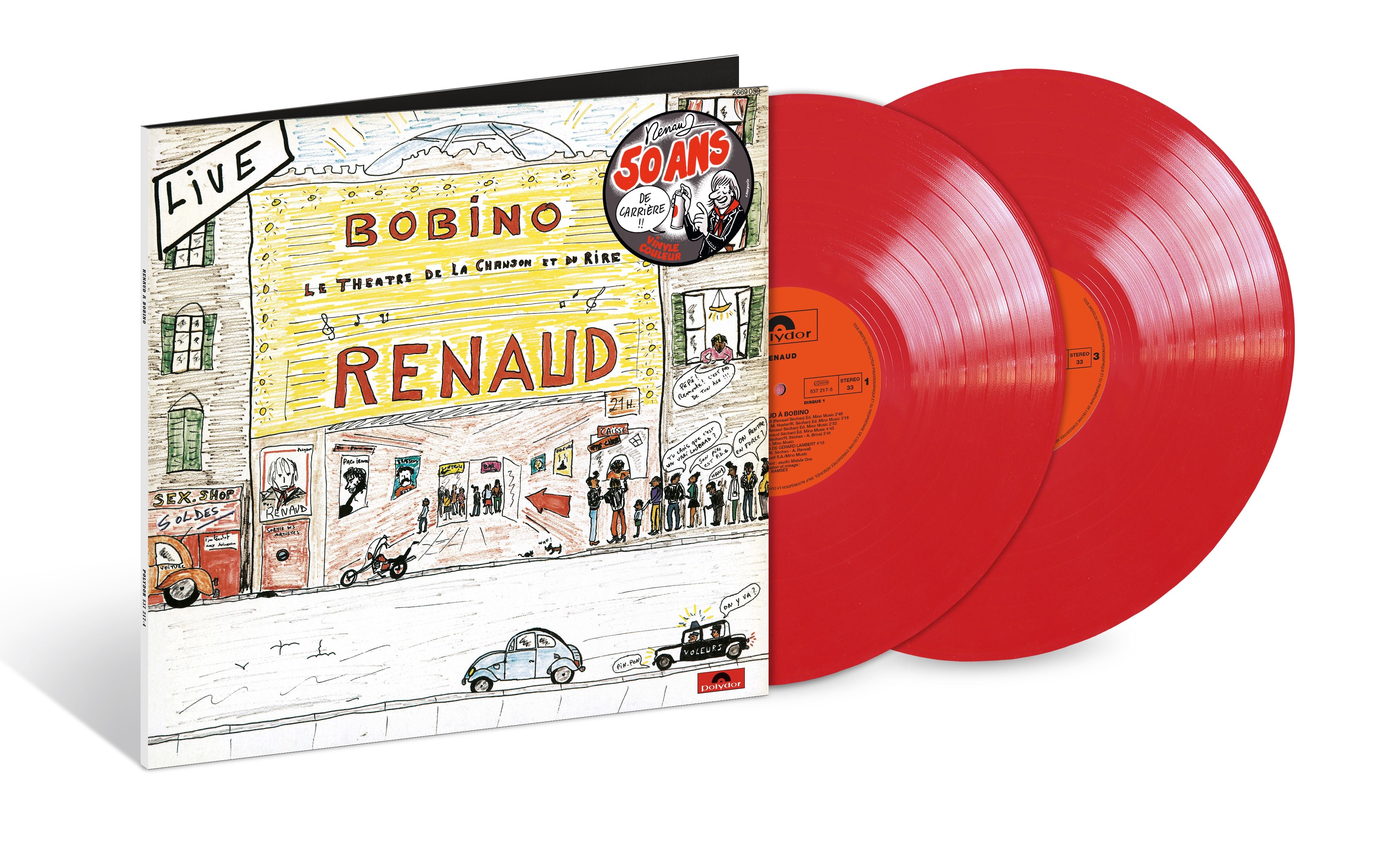 Renaud - Renaud à Bobino - Double Vinyle Couleur Rouge