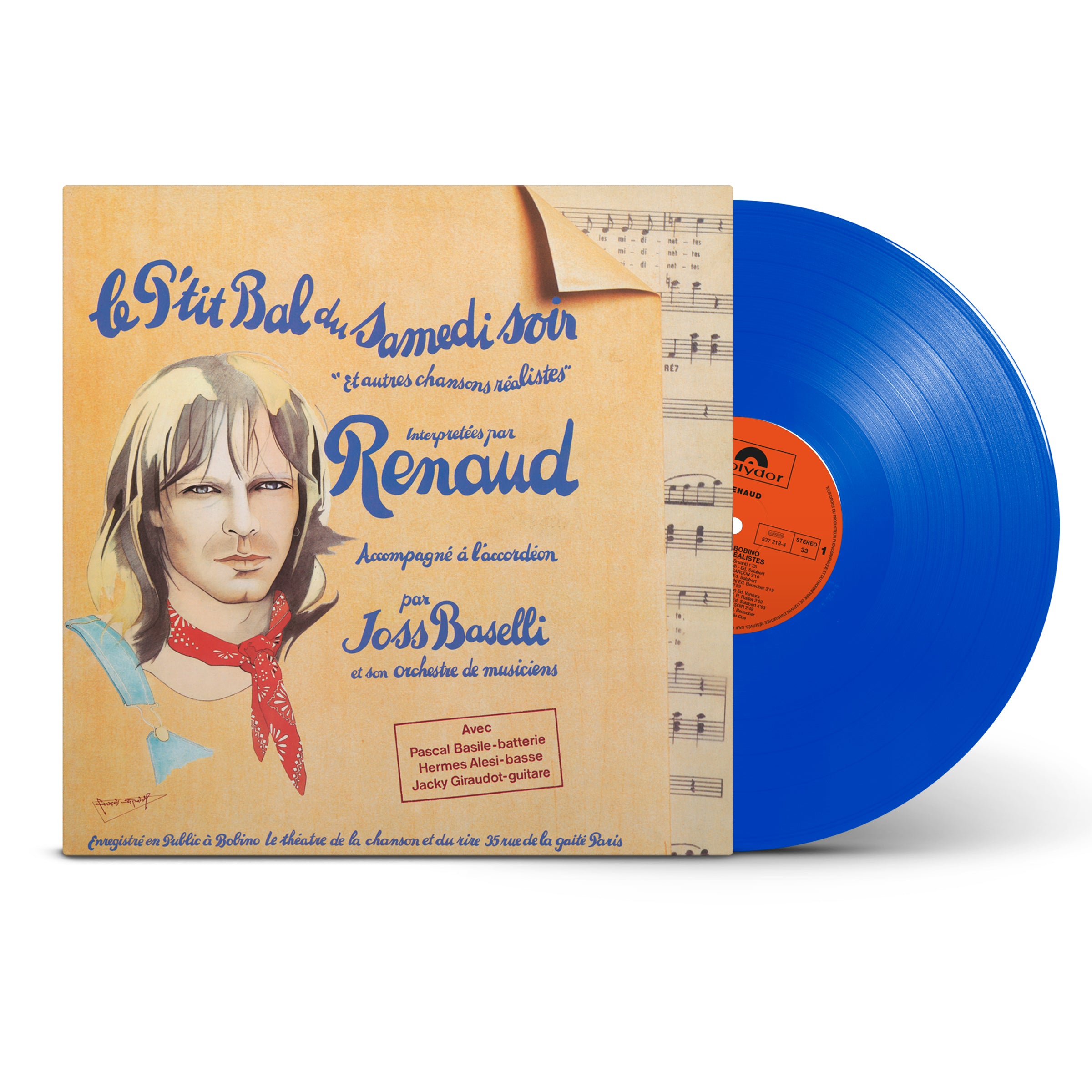 Renaud - Le p'tit bal du samedi soir - Vinyle Couleur Bleu