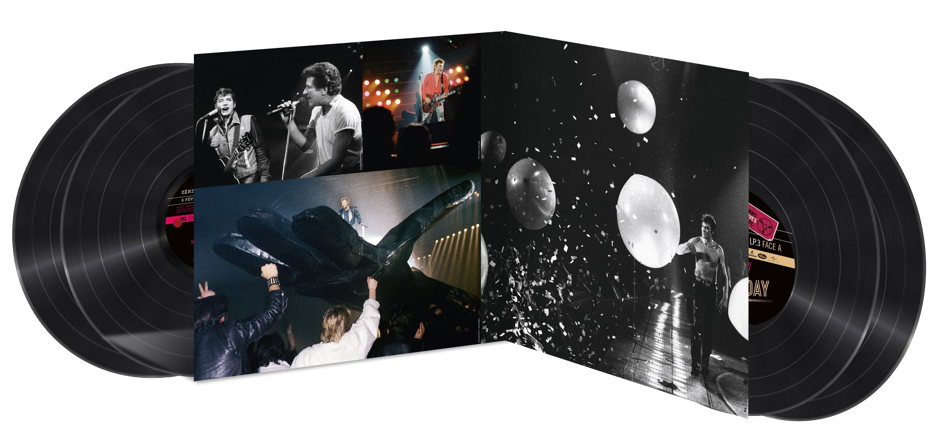 Johnny Hallyday - Zénith 85 - Coffret 4LP Tirage limité et numéroté