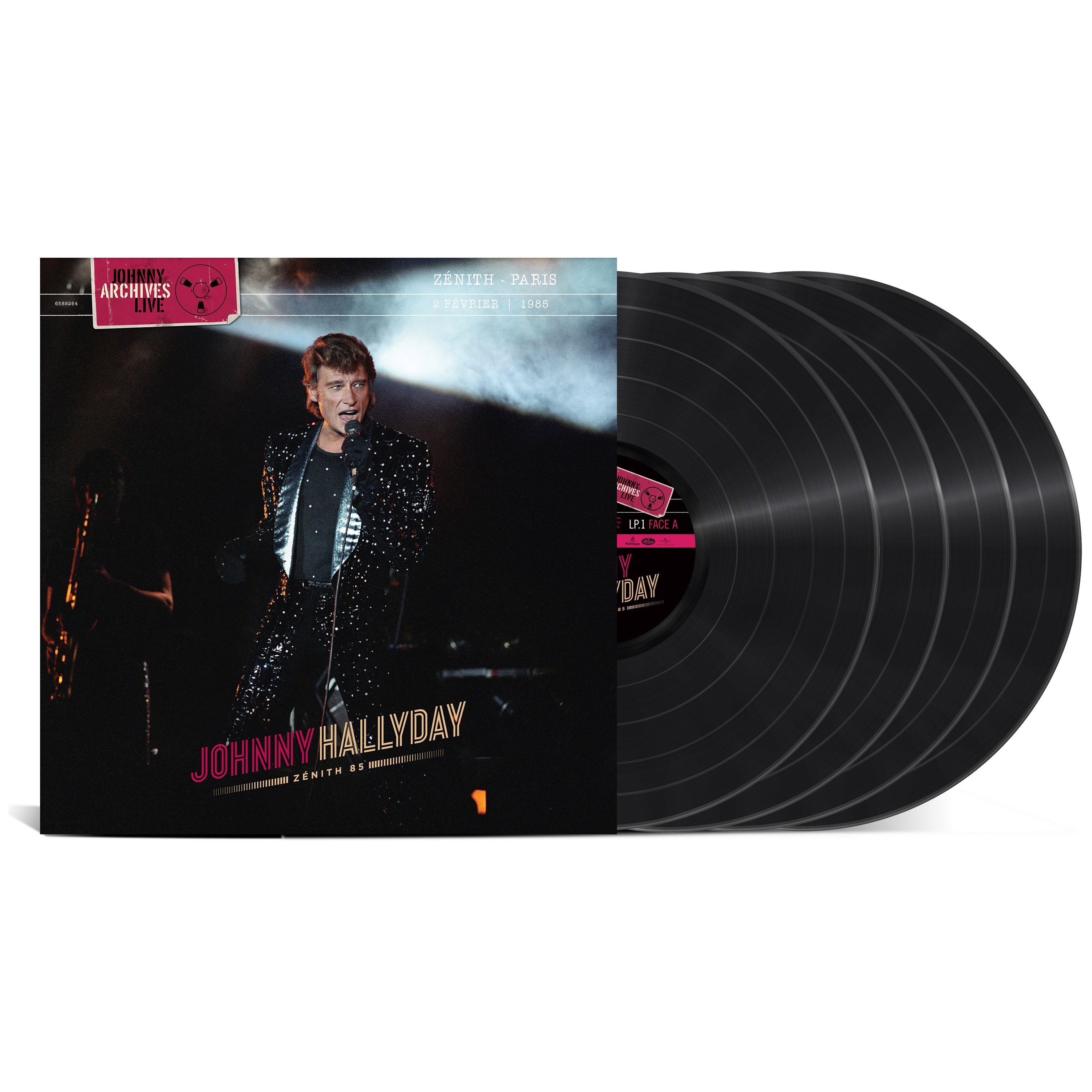 Johnny Hallyday - Zénith 85 - Coffret 4LP Tirage limité et numéroté