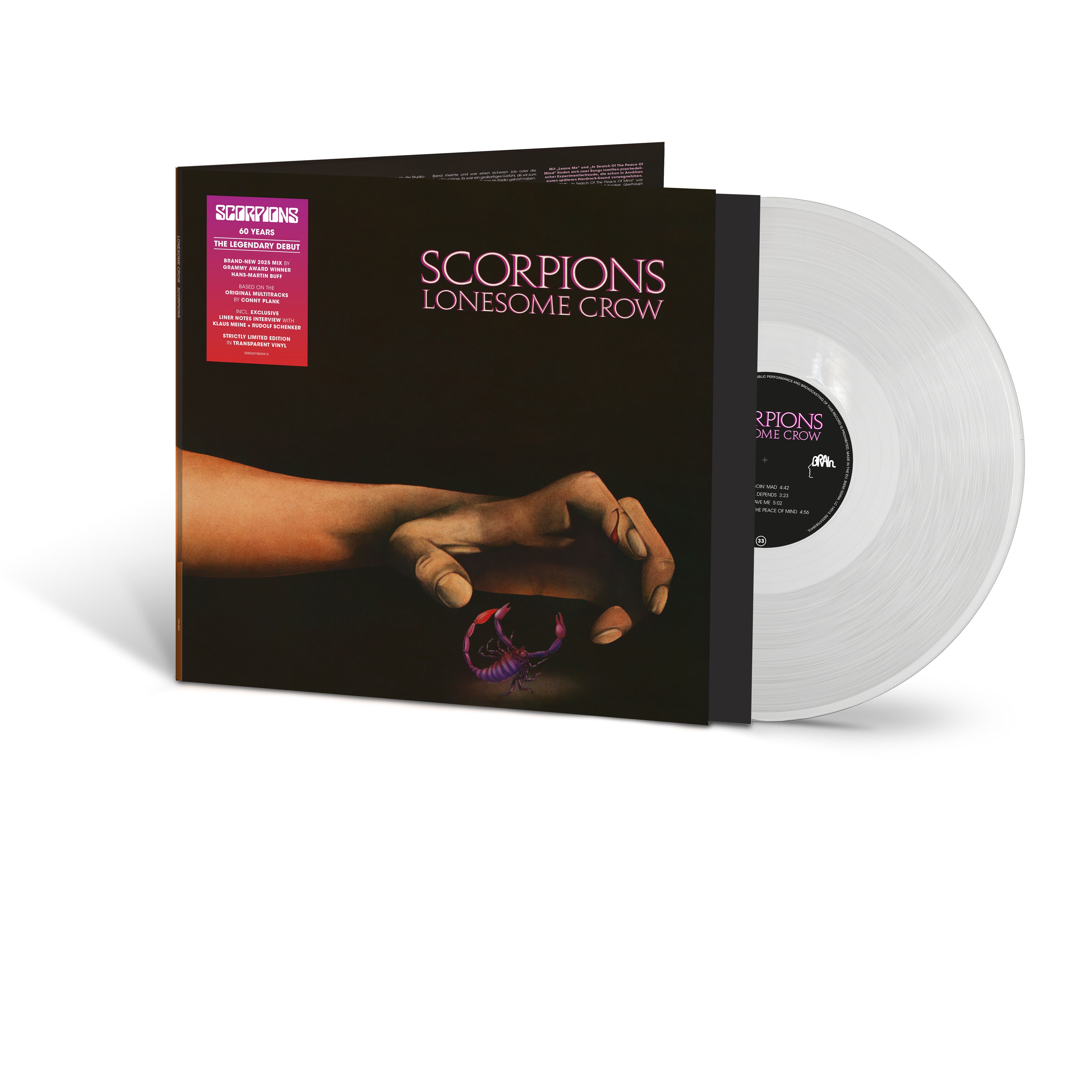 Scorpions - Lonesome Crow - Vinyle Transparent Édition Limitée