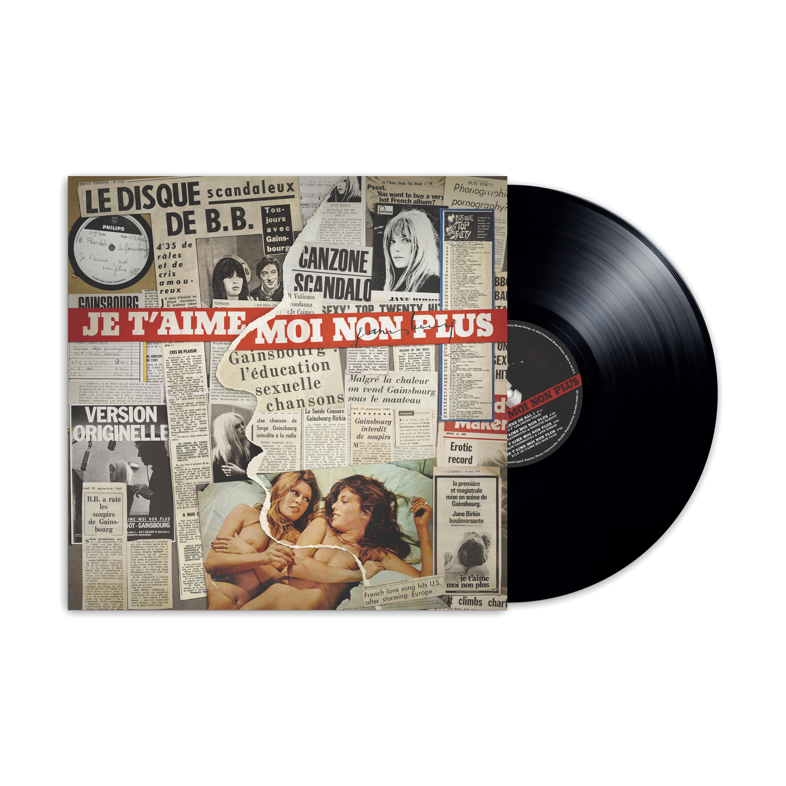 Serge Gainsbourg - Je t'aime moi non plus (Édition 50 ans) - 45T Géant Etched