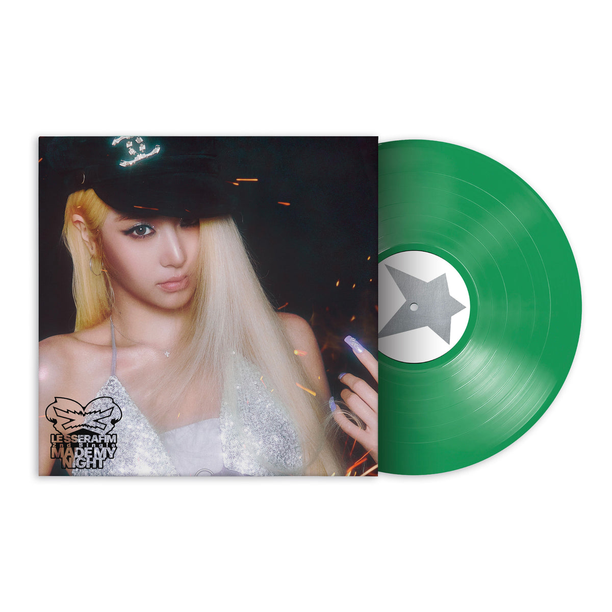 LE SSERAFIM - 2nd Single Album 'Made My Night' Vinyl (SPRING GREEN ver.)