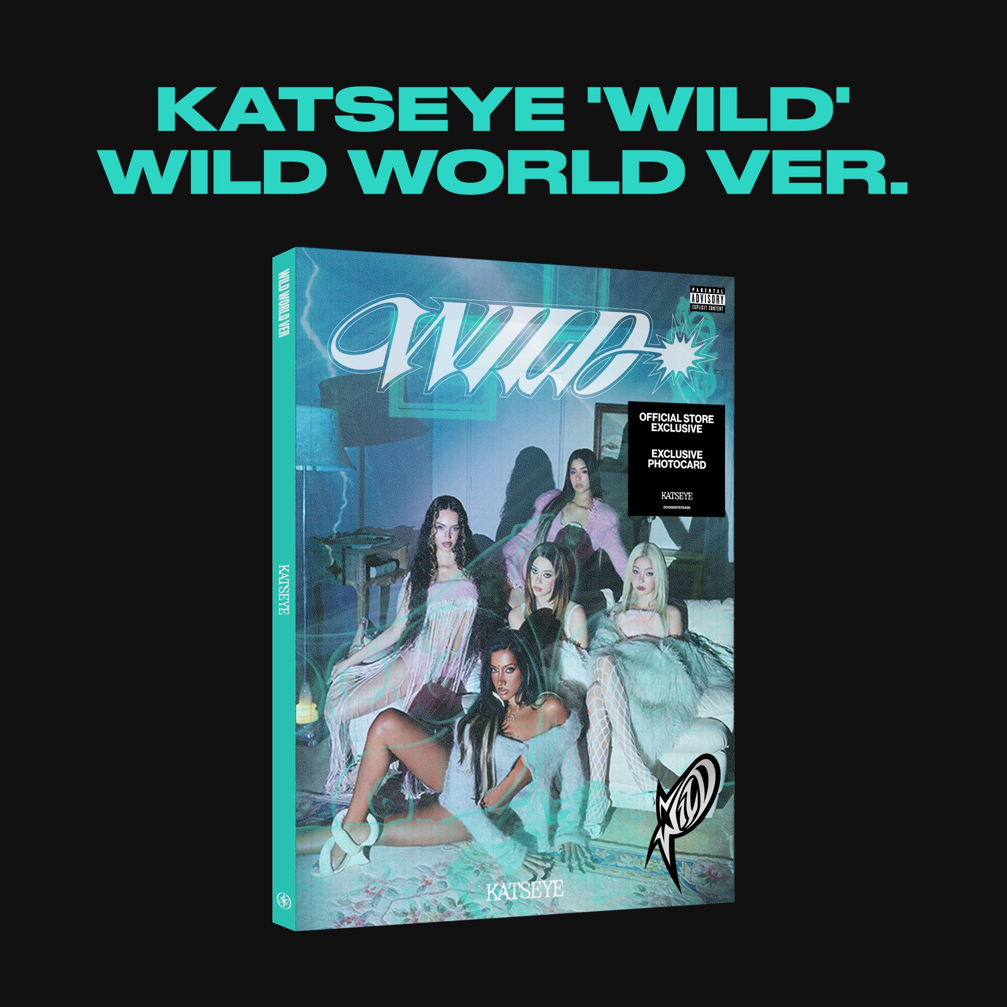 KATSEYE - WILD - Wild world ver. - CD Exclusivité store + Artcard dédicacée