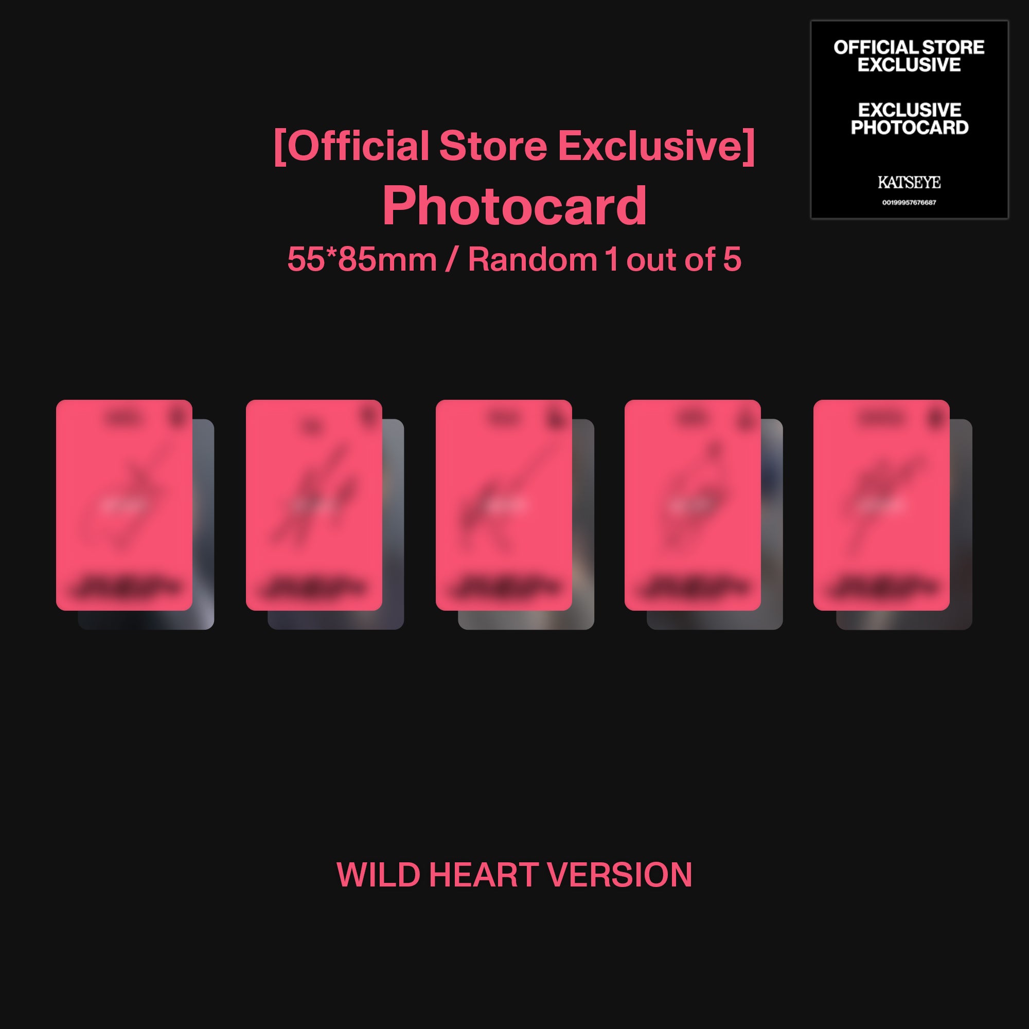 KATSEYE - WILD - Wild heart ver. - CD Exclusivité store