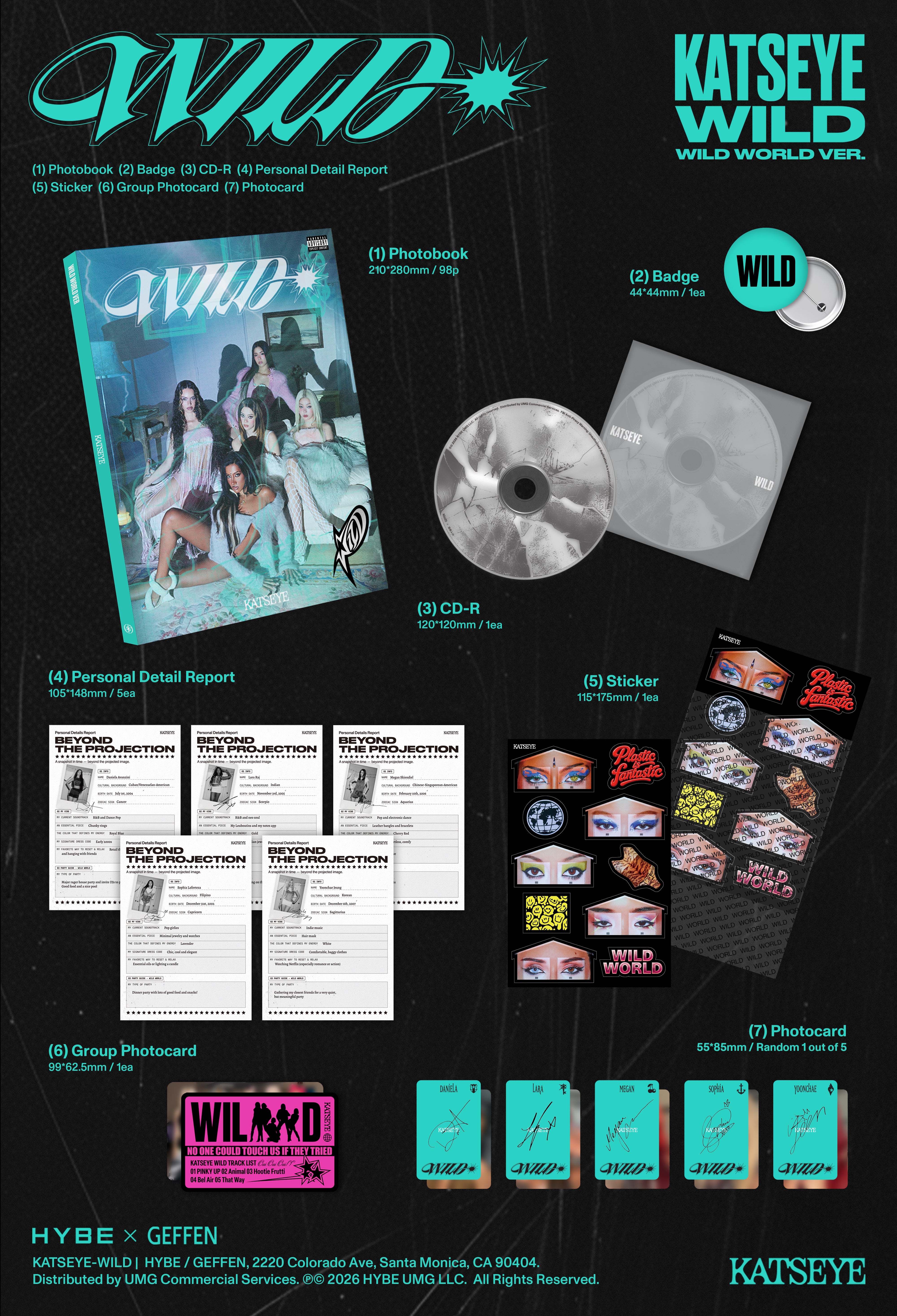 KATSEYE - WILD - Wild world ver. - CD