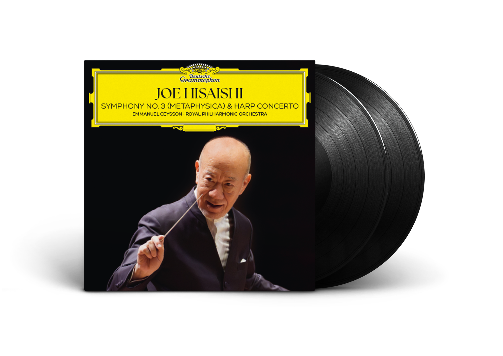 Joe Hisaishi, Royal Philharmonic Orchestra, Emmanuel Ceysson - Symphony No.3 (Metaphysica) & Harp Concerto - Double Vinyle