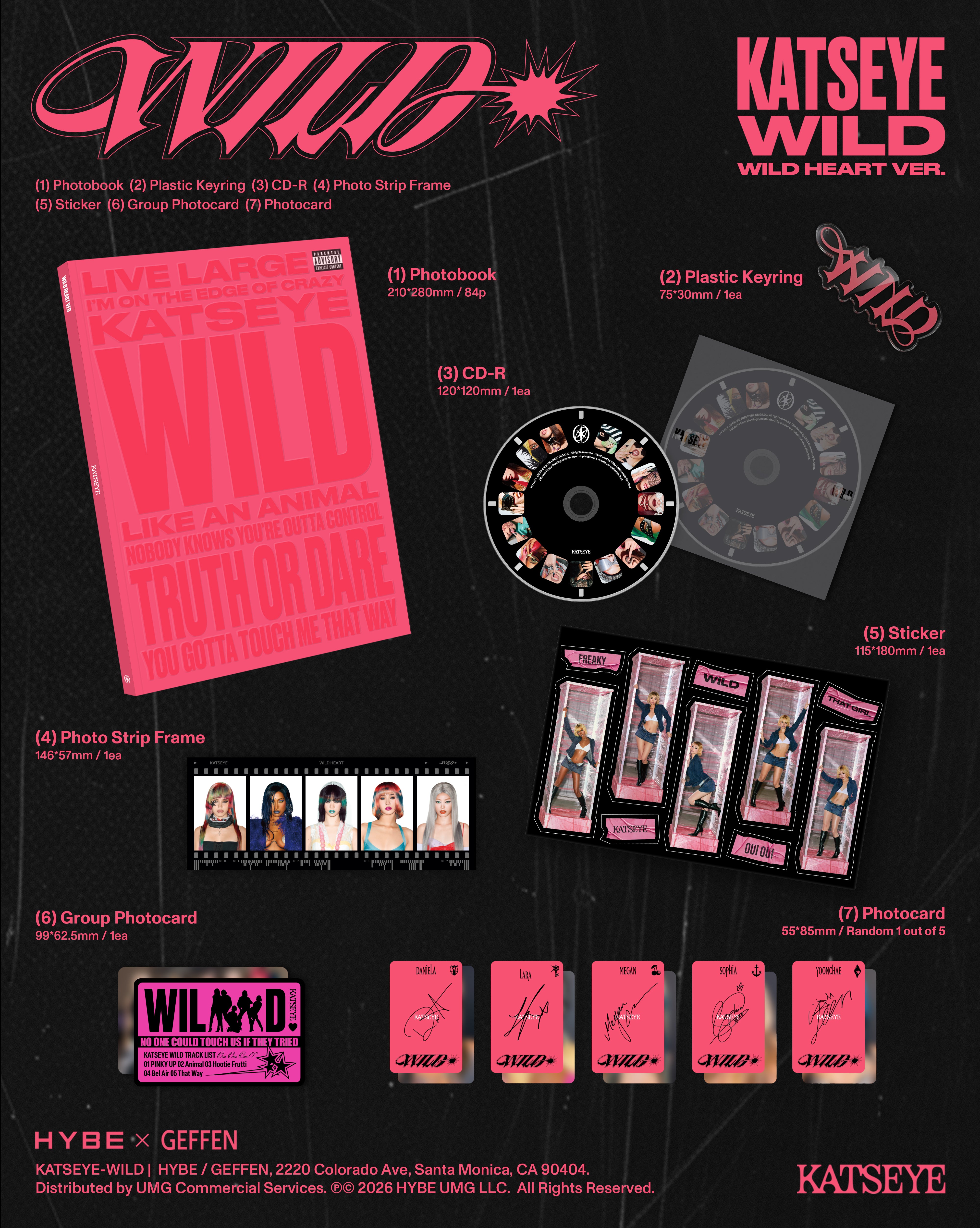 KATSEYE - WILD - Wild heart ver. - CD Exclusivité store