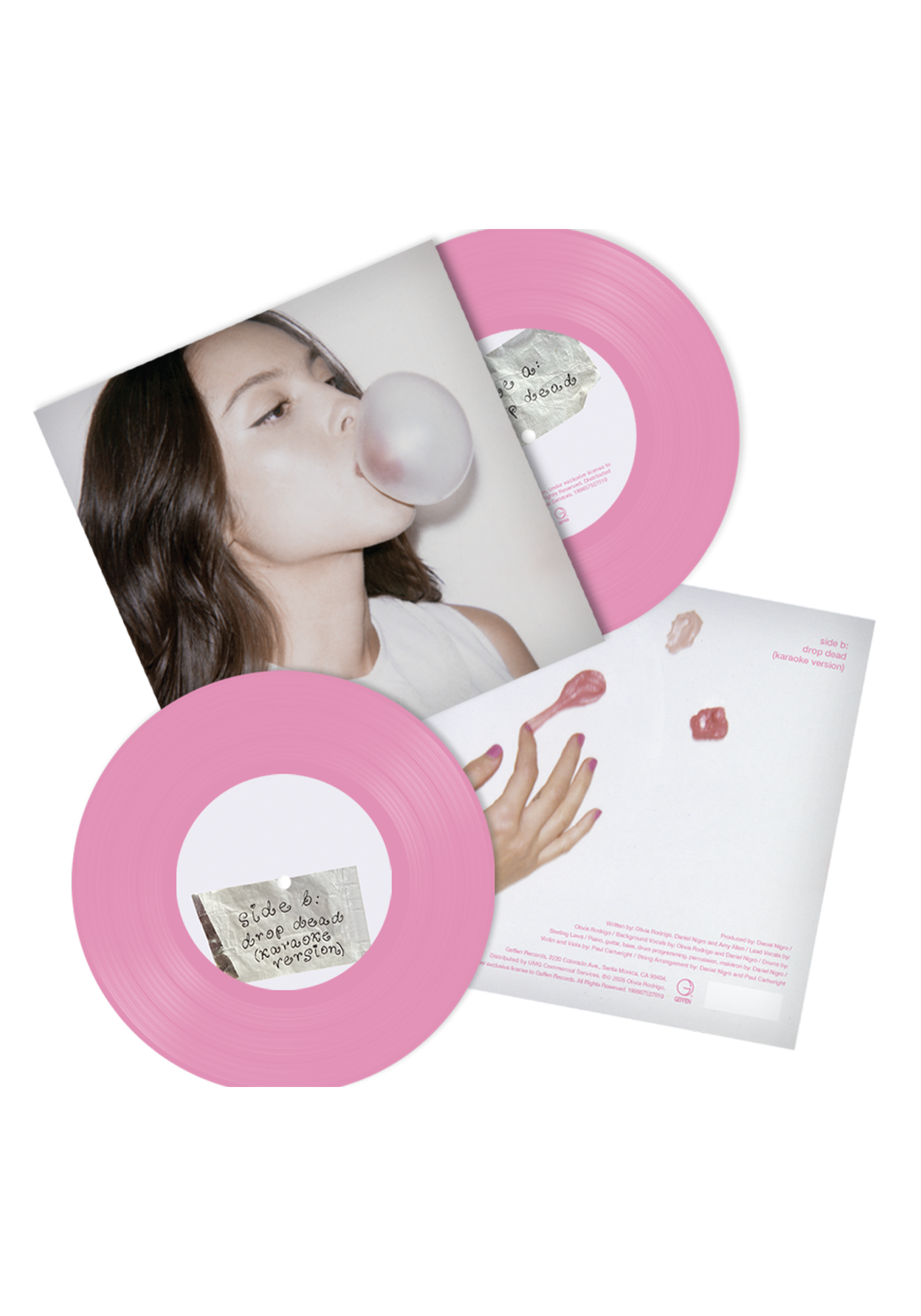 Olivia Rodrigo - drop dead - chewing gum 7" vinyle