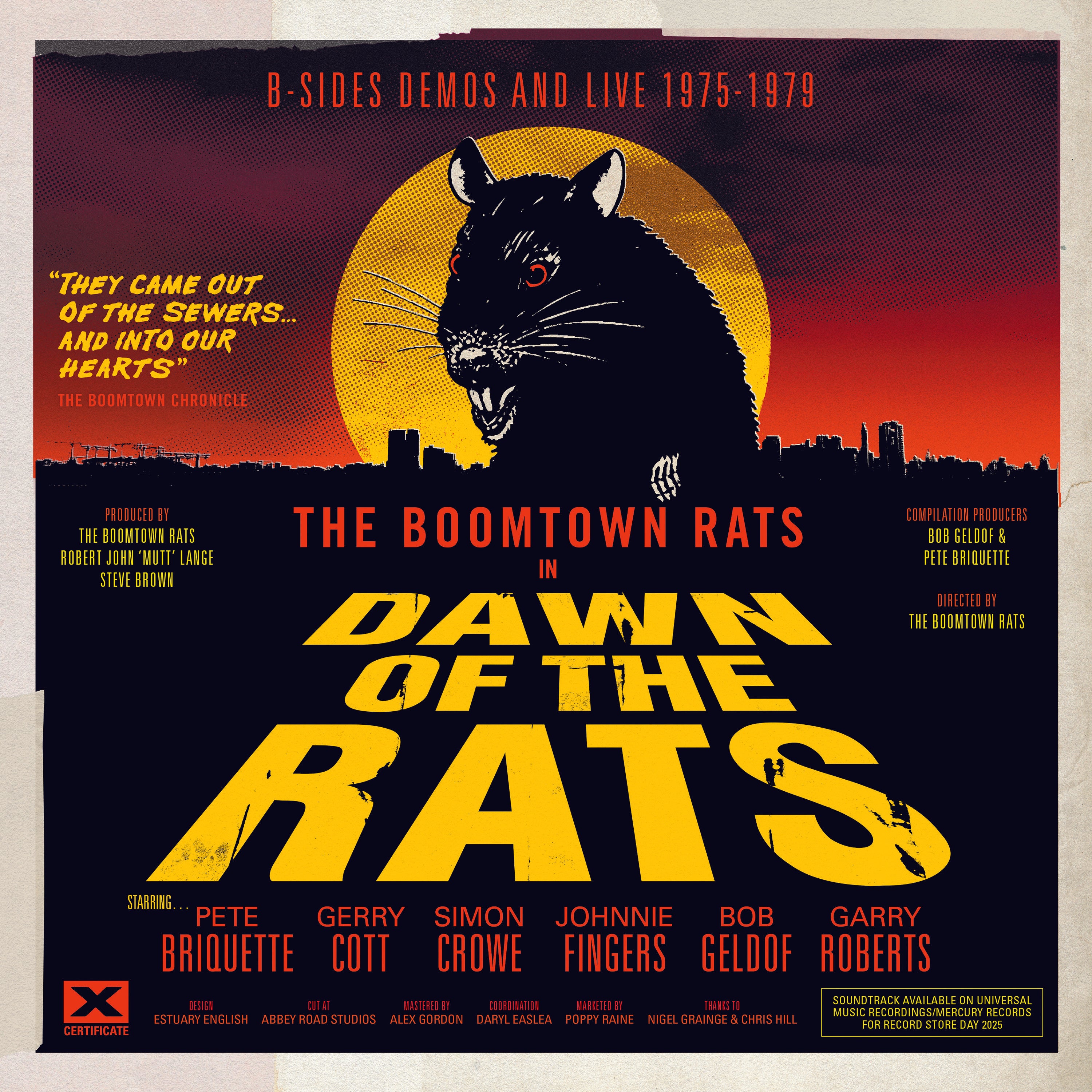 THE BOOMTOWN RATS – DAWN OF THE RATS DEMOS B SIDES AND LIVE 1975-1979 - Vinyle