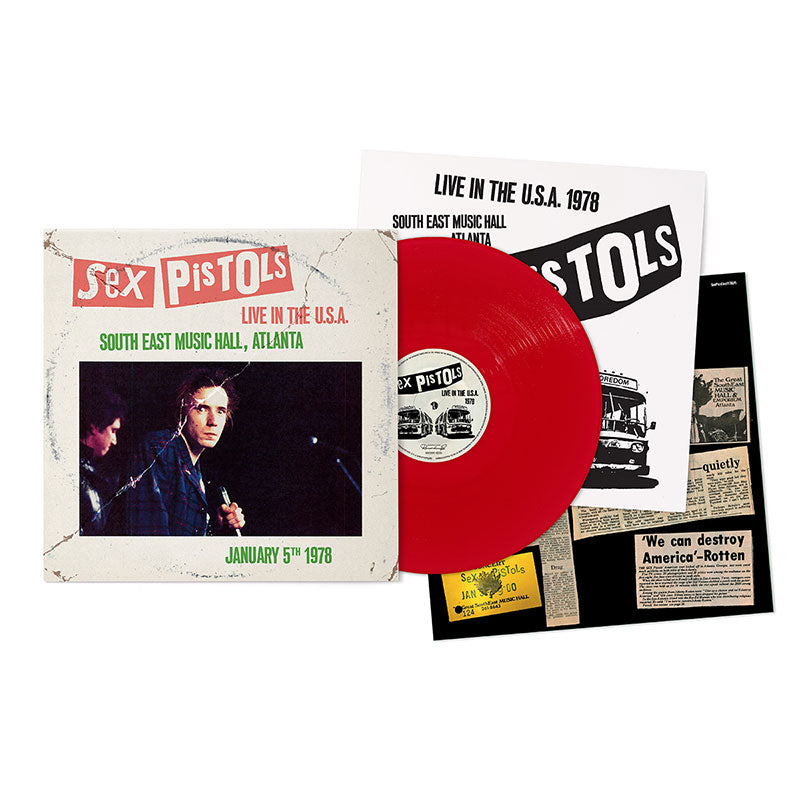 Sex Pistols – Live In The USA 1978, Atlanta - Vinyle Rouge Tirage limité