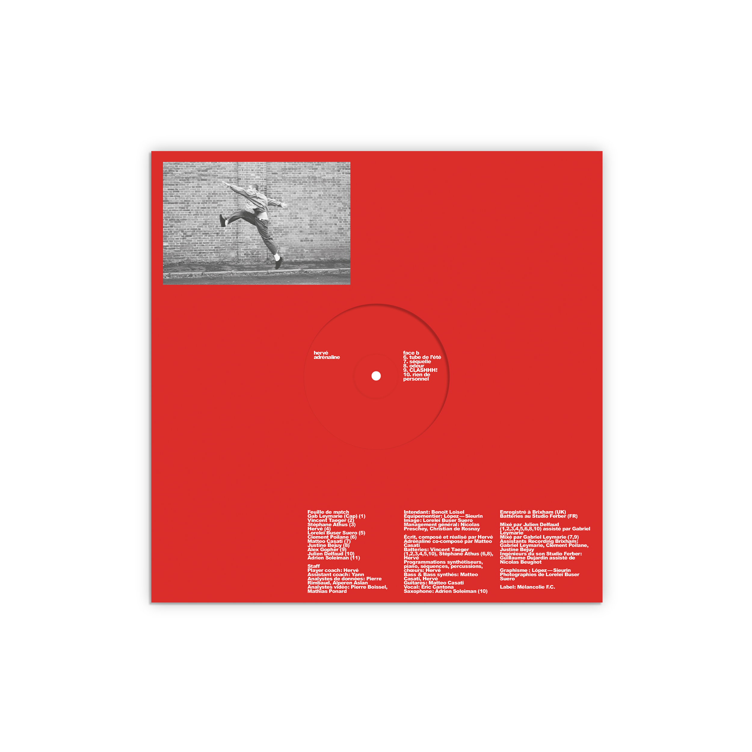 Hervé - Adrénaline - Vinyle noir