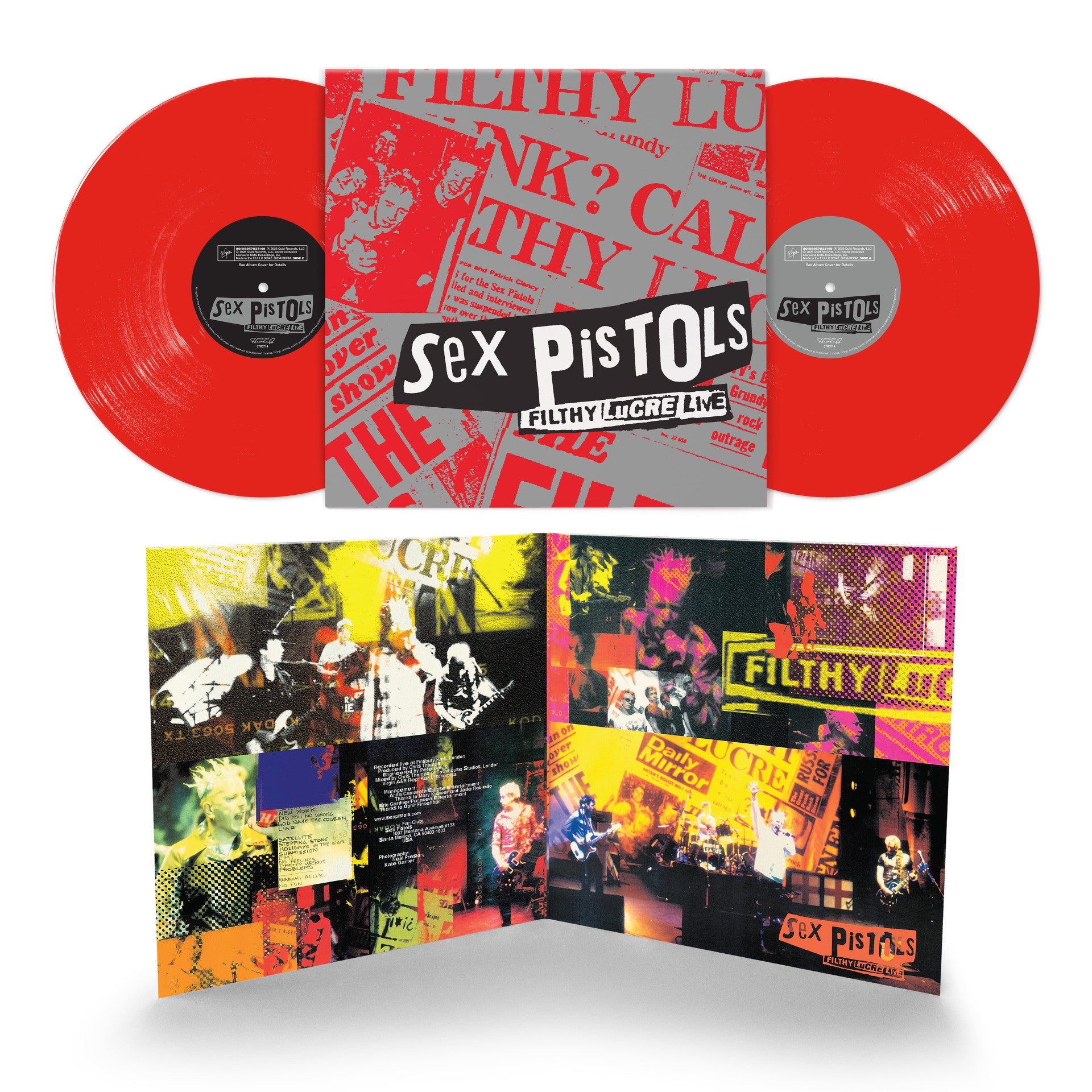 Sex Pistols - Filthy Lucre Live (30th Anniversary) - Double Vinyle Rouge
