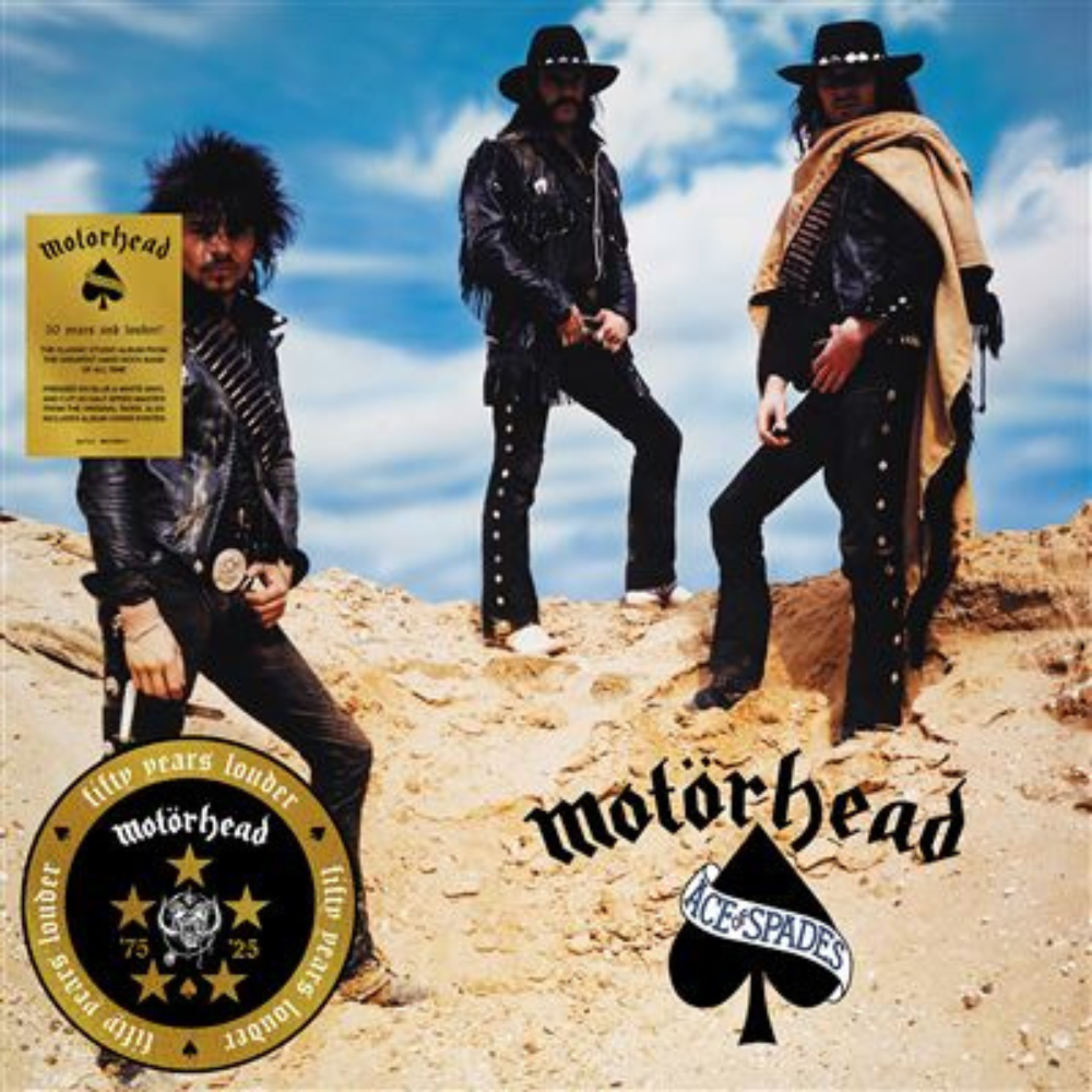 Motörhead - Ace of Spades (50th Anniversary) - Vinyle Half Speed Master Bleu & Blanc + Poster