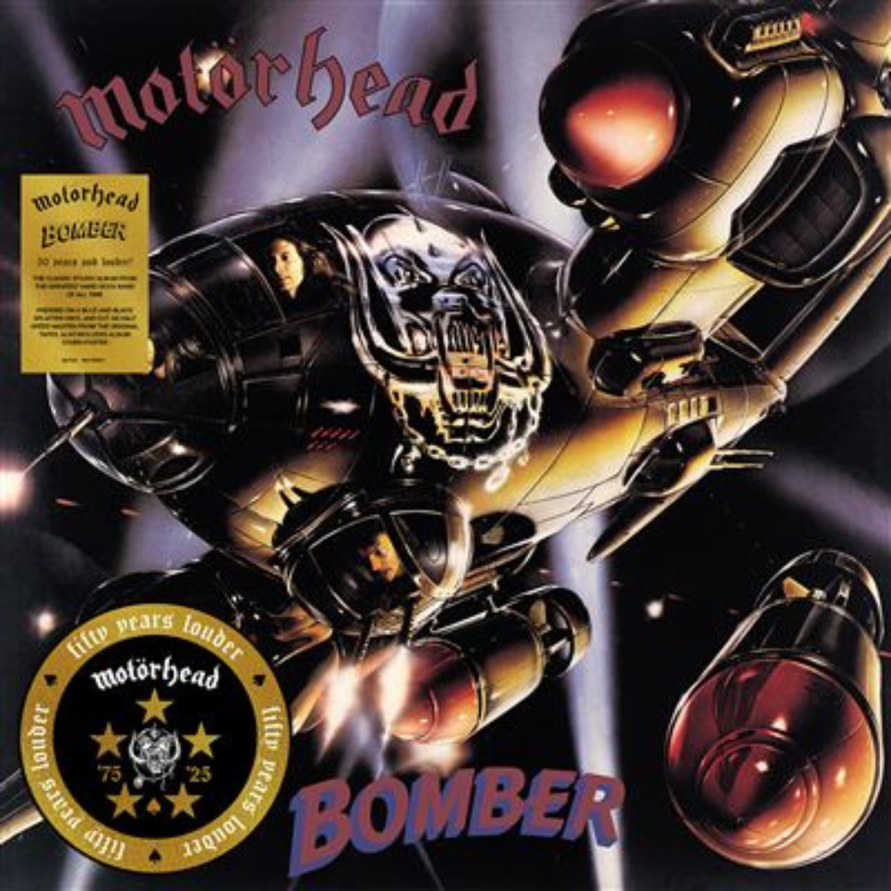 Motörhead - Bomber (50th Anniversary) - Vinyle Half Speed Master Bleu & Noir splatter + poster