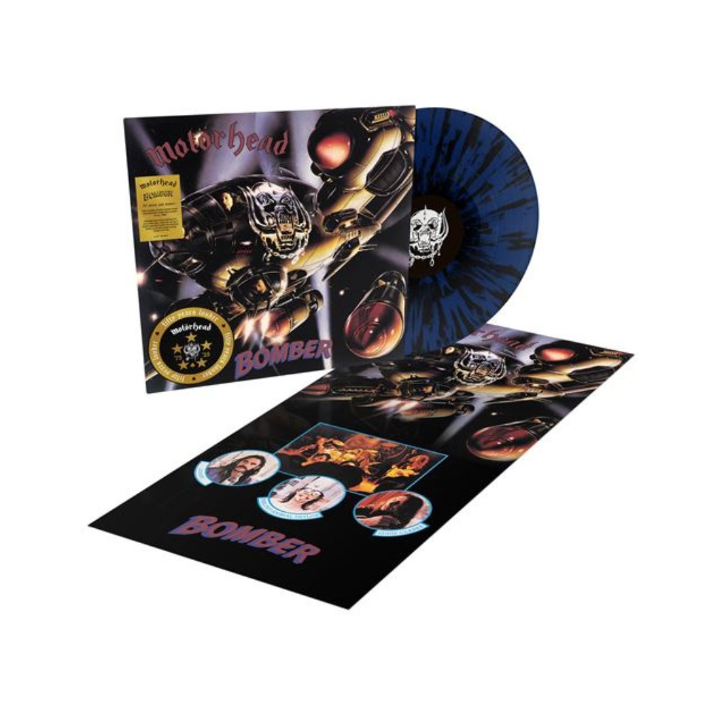 Motörhead - Bomber (50th Anniversary) - Vinyle Half Speed Master Bleu & Noir splatter + poster