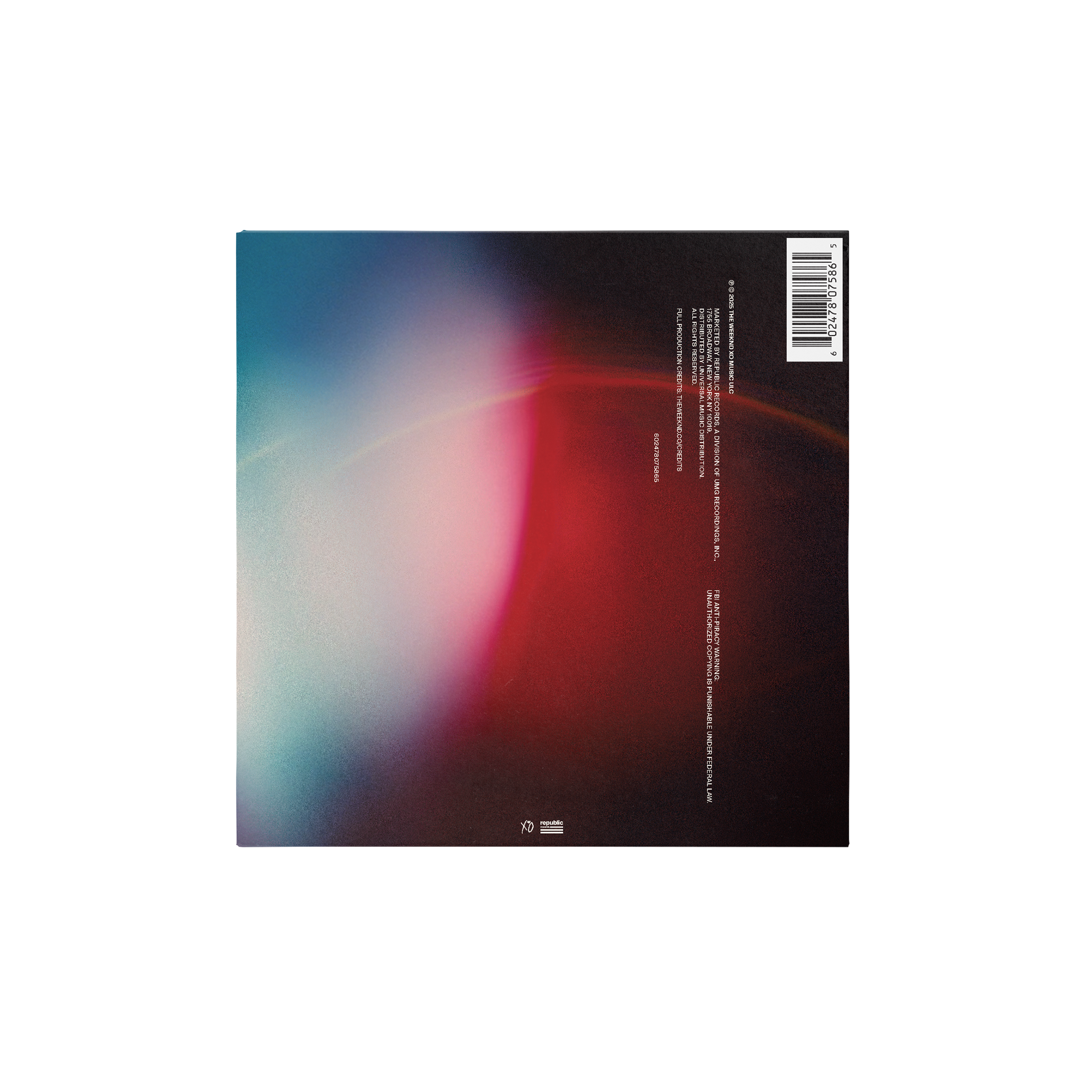 The Weeknd - Hurry Up Tomorrow (Original Motion Picture Score) - Double Vinyle