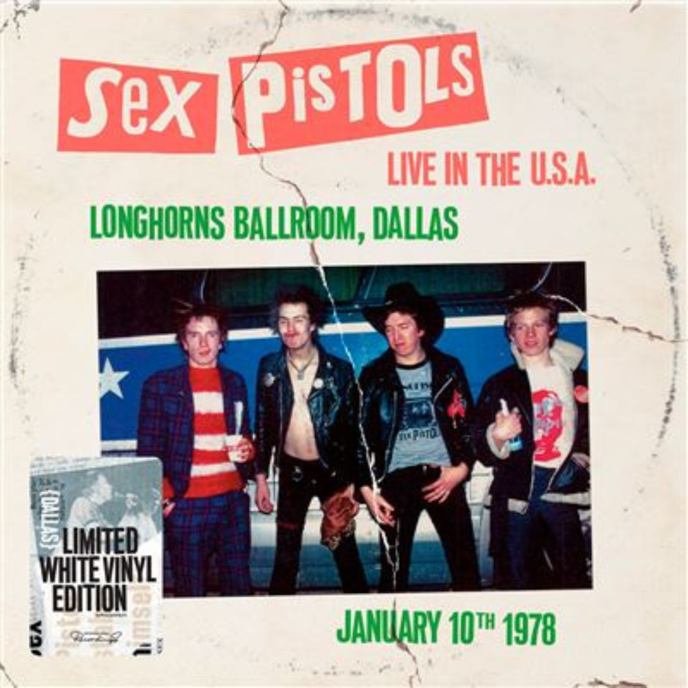 Sex Pistols - Live In The USA 1978, Dallas - Vinyle blanc Tirage limité