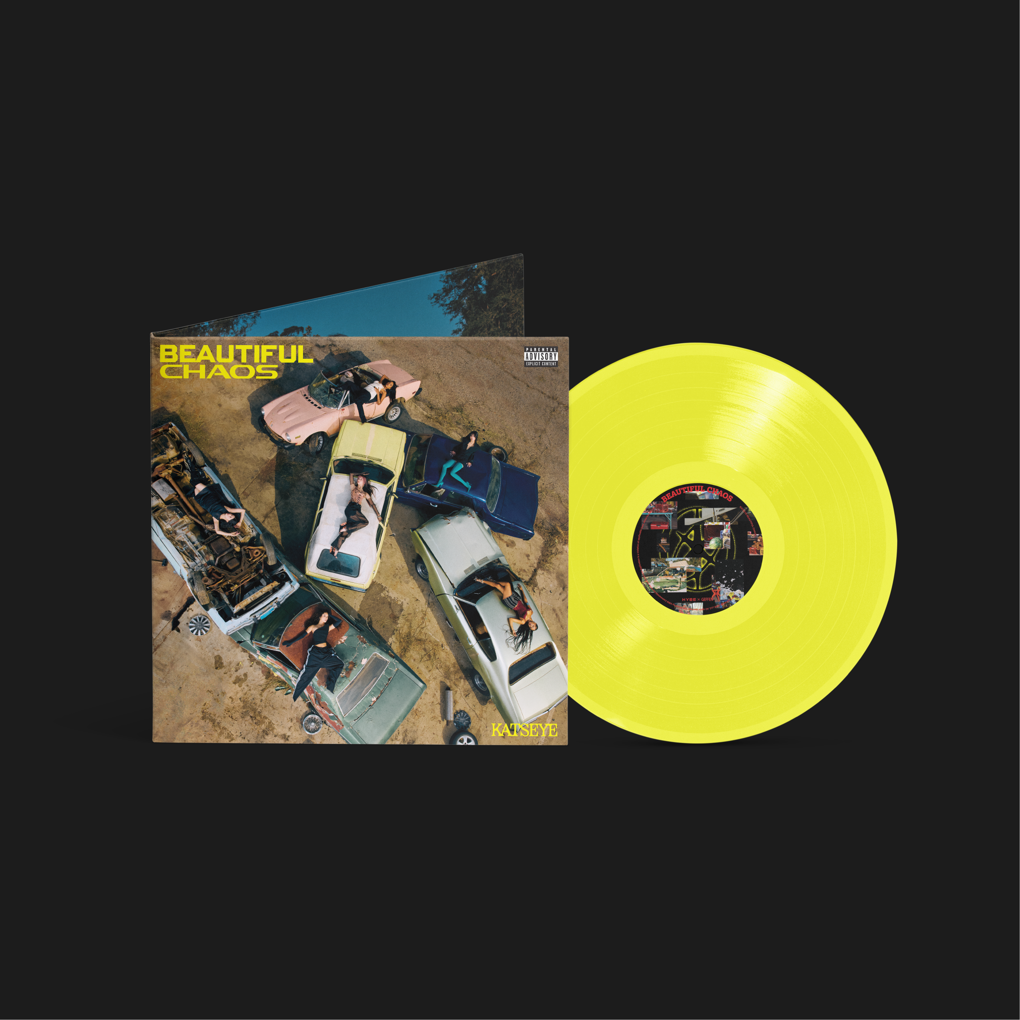 Katseye - Beautiful Chaos - Vinyle exclusivité store + Carte dédicacée