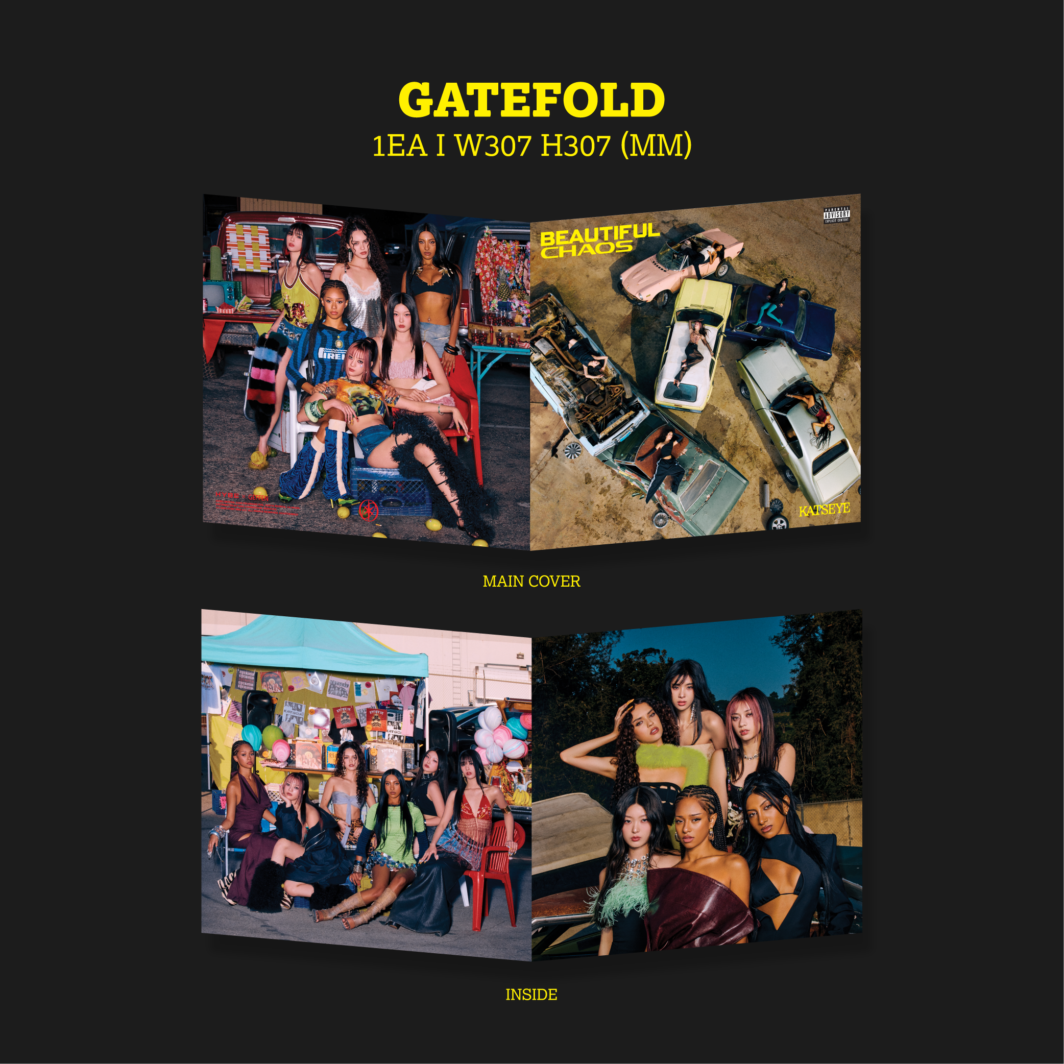 Katseye - Beautiful Chaos - Vinyle exclusivité store