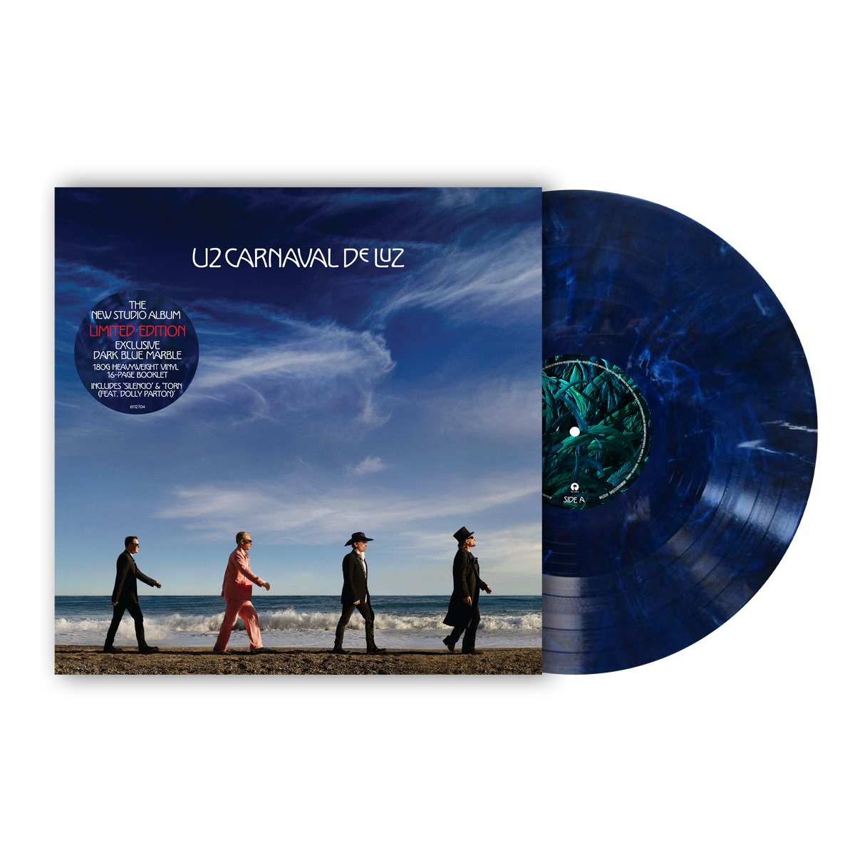 U2 - Carnaval De Luz - Vinyle Marbré 'Dark Blue'