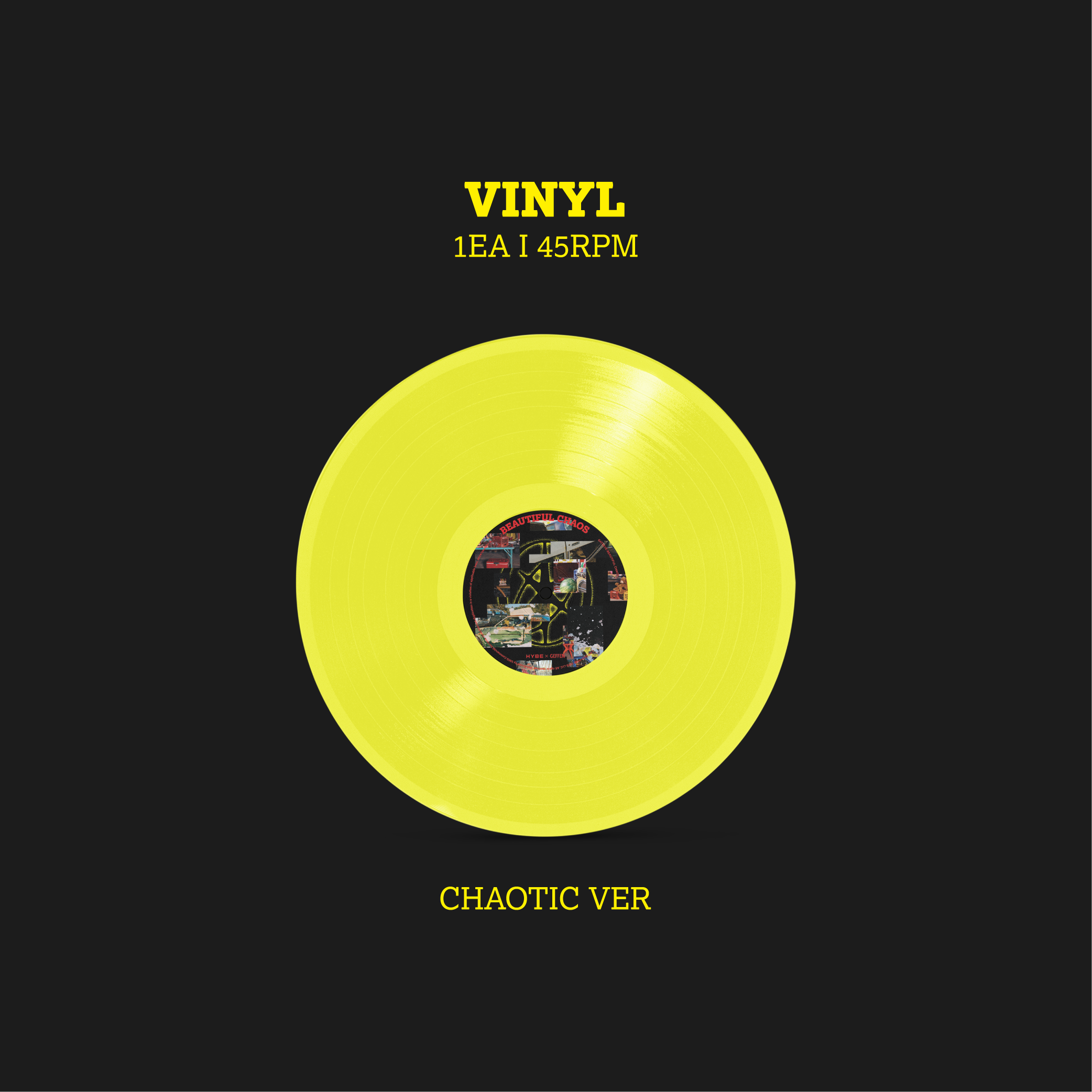Katseye - Beautiful Chaos - Vinyle exclusivité store + Carte dédicacée