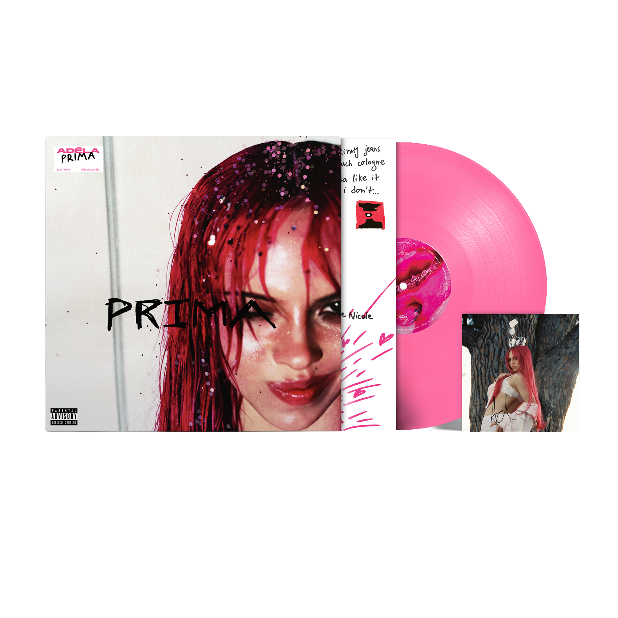 ADÉLA - PRIMA - Vinyle Rose + Artcard dédicacée