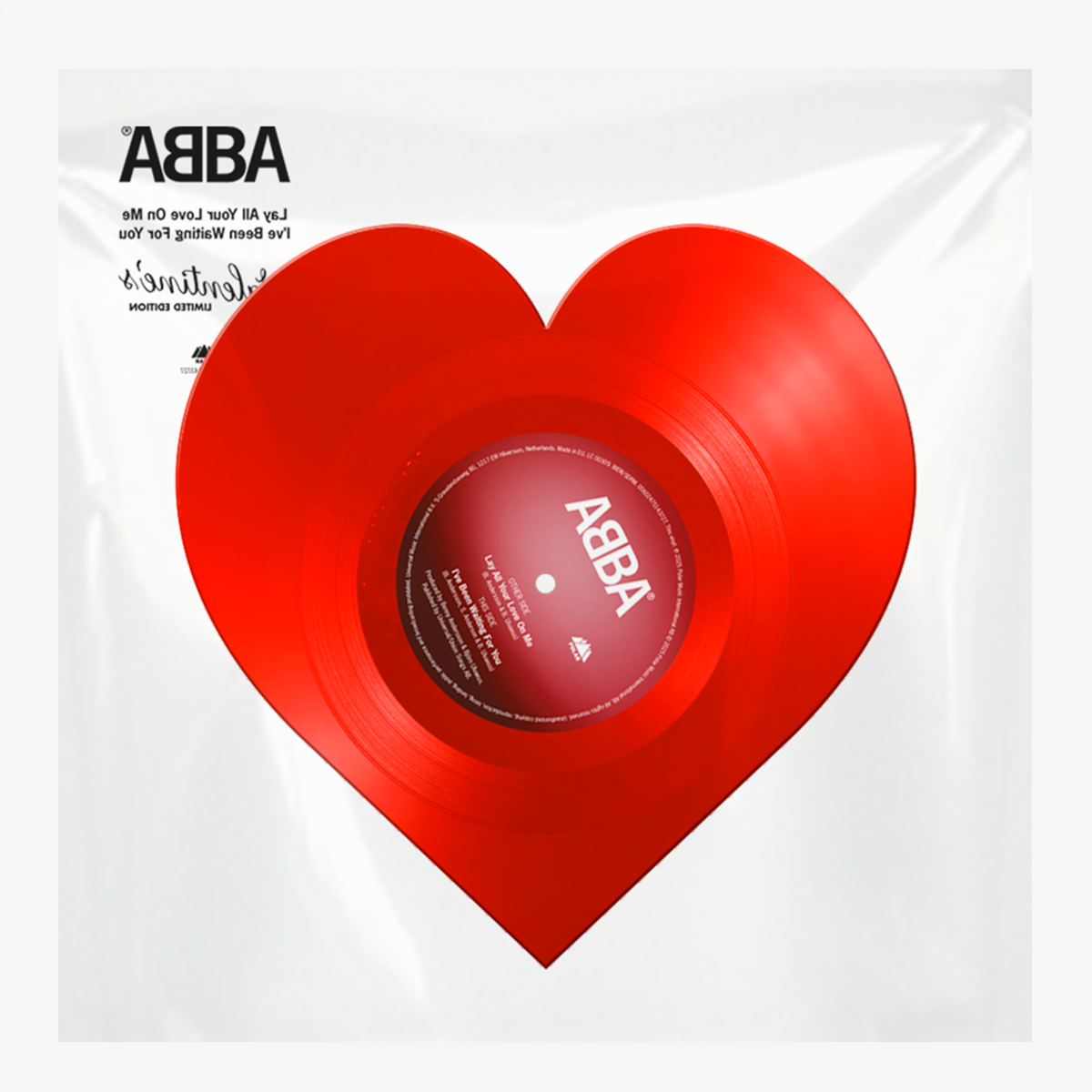 Abba - Lay All Your Love - Vinyle 12'' (Forme de Coeur)