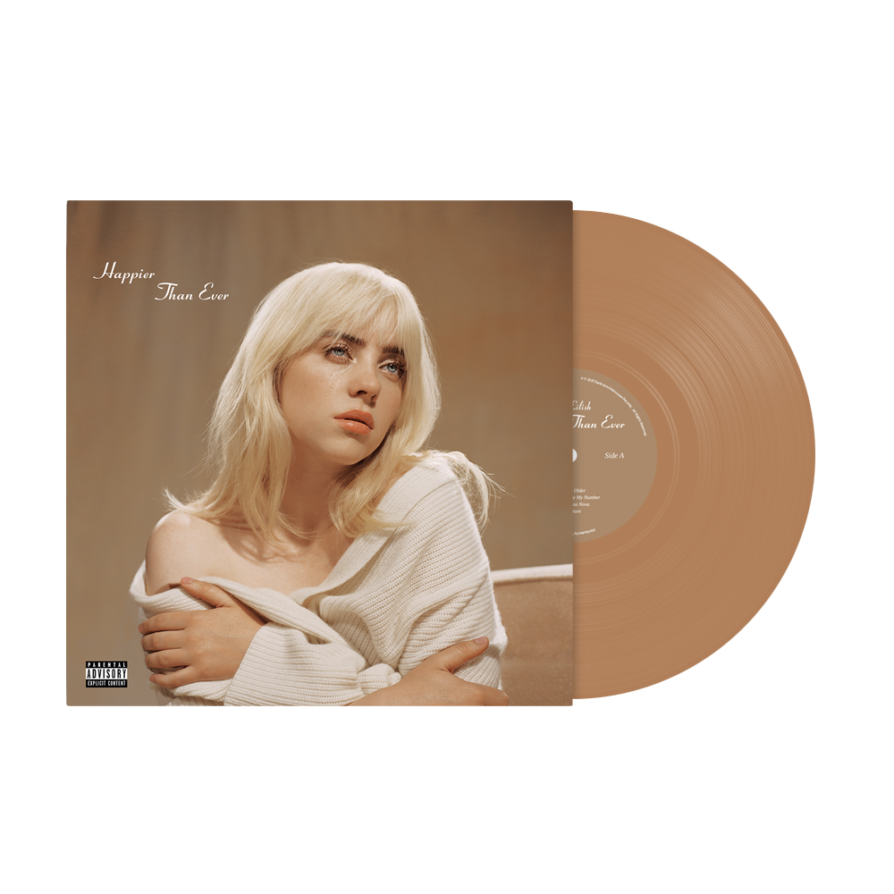 Billie Eilish - Happier Than Ever Édition Limitée Vinyle Couleur Sienne