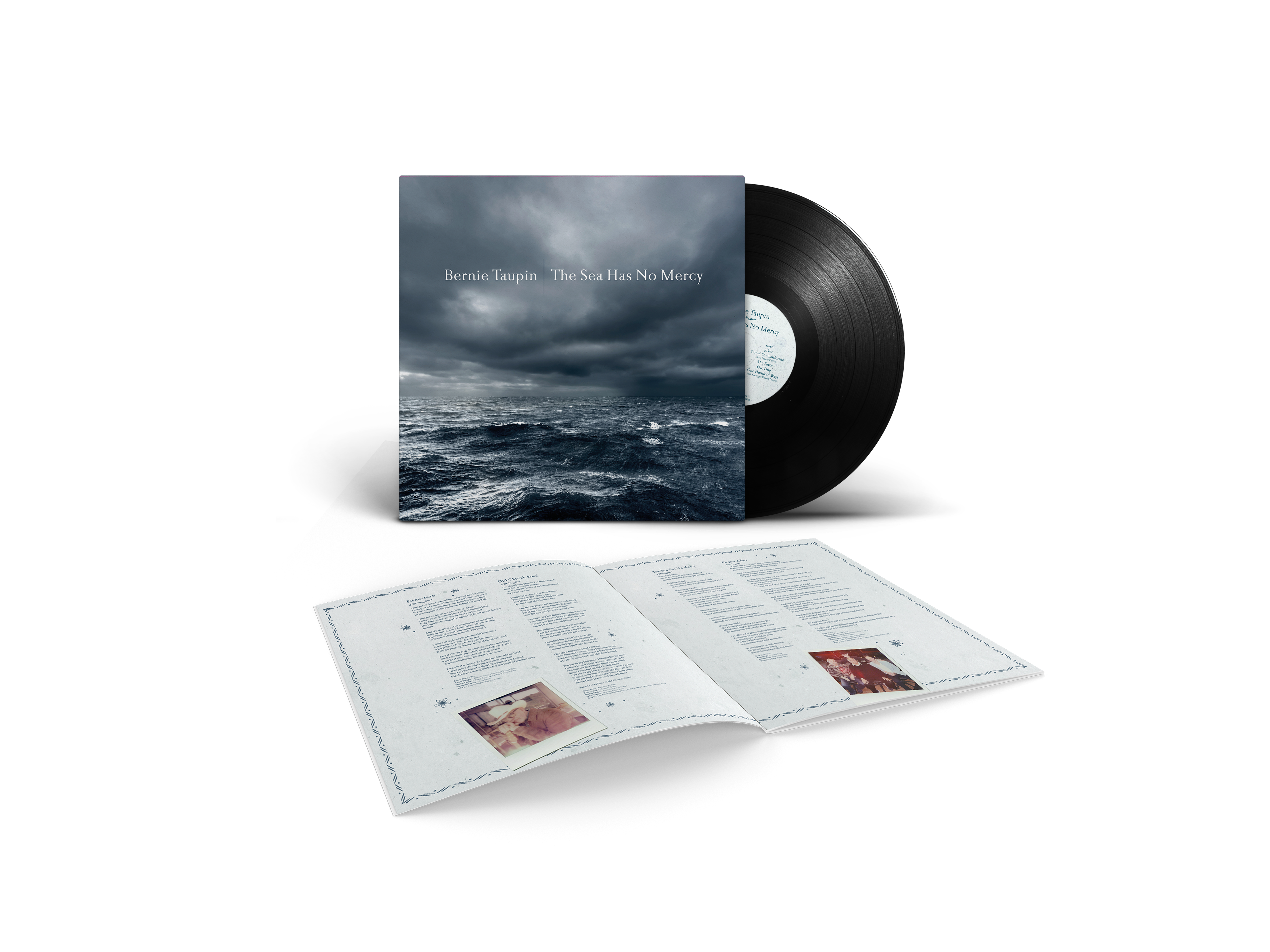 Bernie Taupin - The Sea Has No Mercy - Vinyle + Livret dédicacé