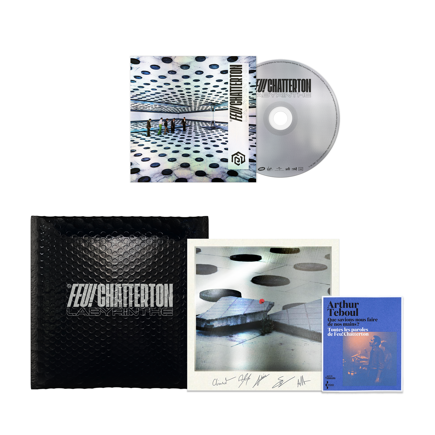 Feu! Chatterton - Labyrinthe - Pack CD Édition Argentée (inclus une lithographie dédicacée)