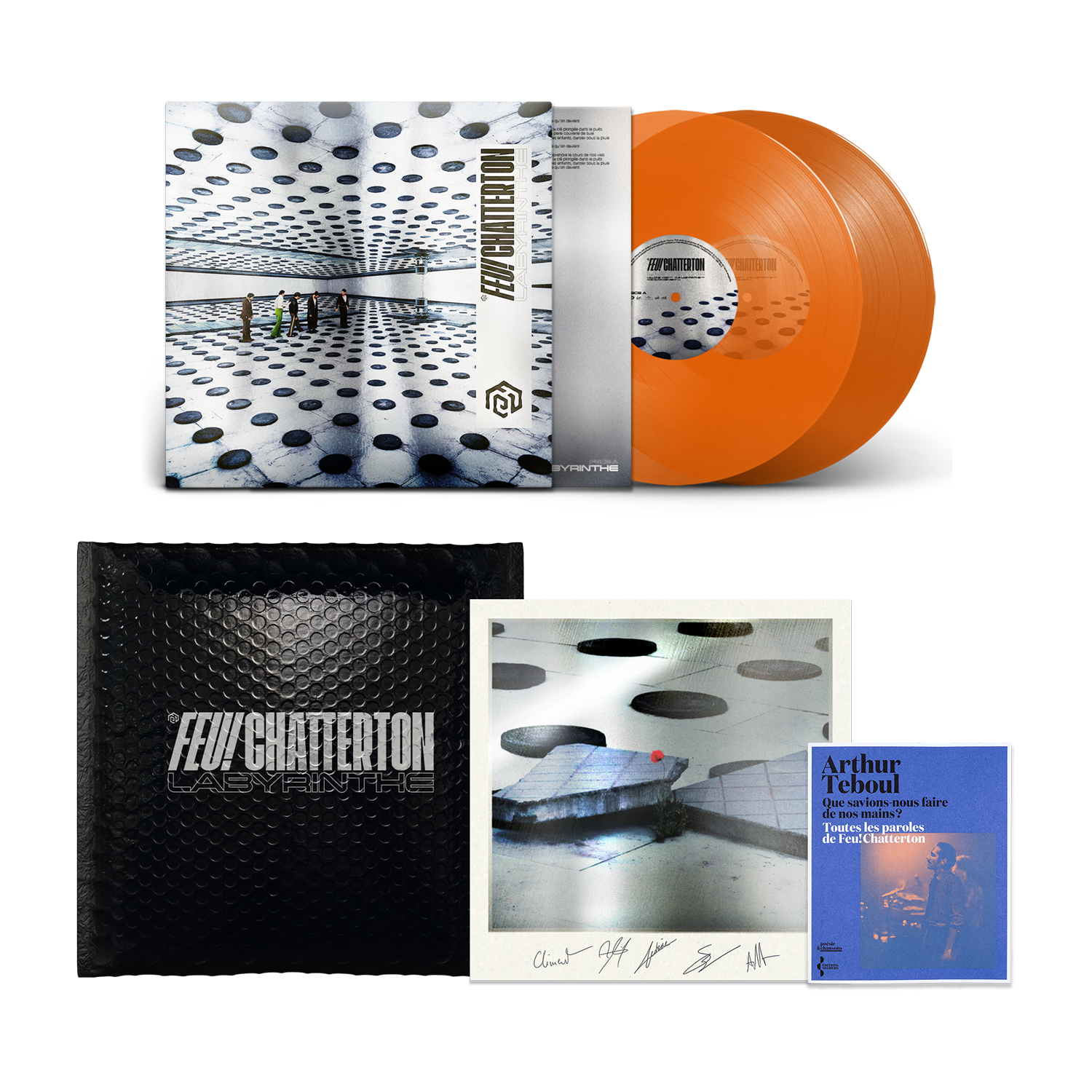 Feu! Chatterton - Labyrinthe - Pack Vinyle Édition Argentée (inclus une lithographie dédicacée)