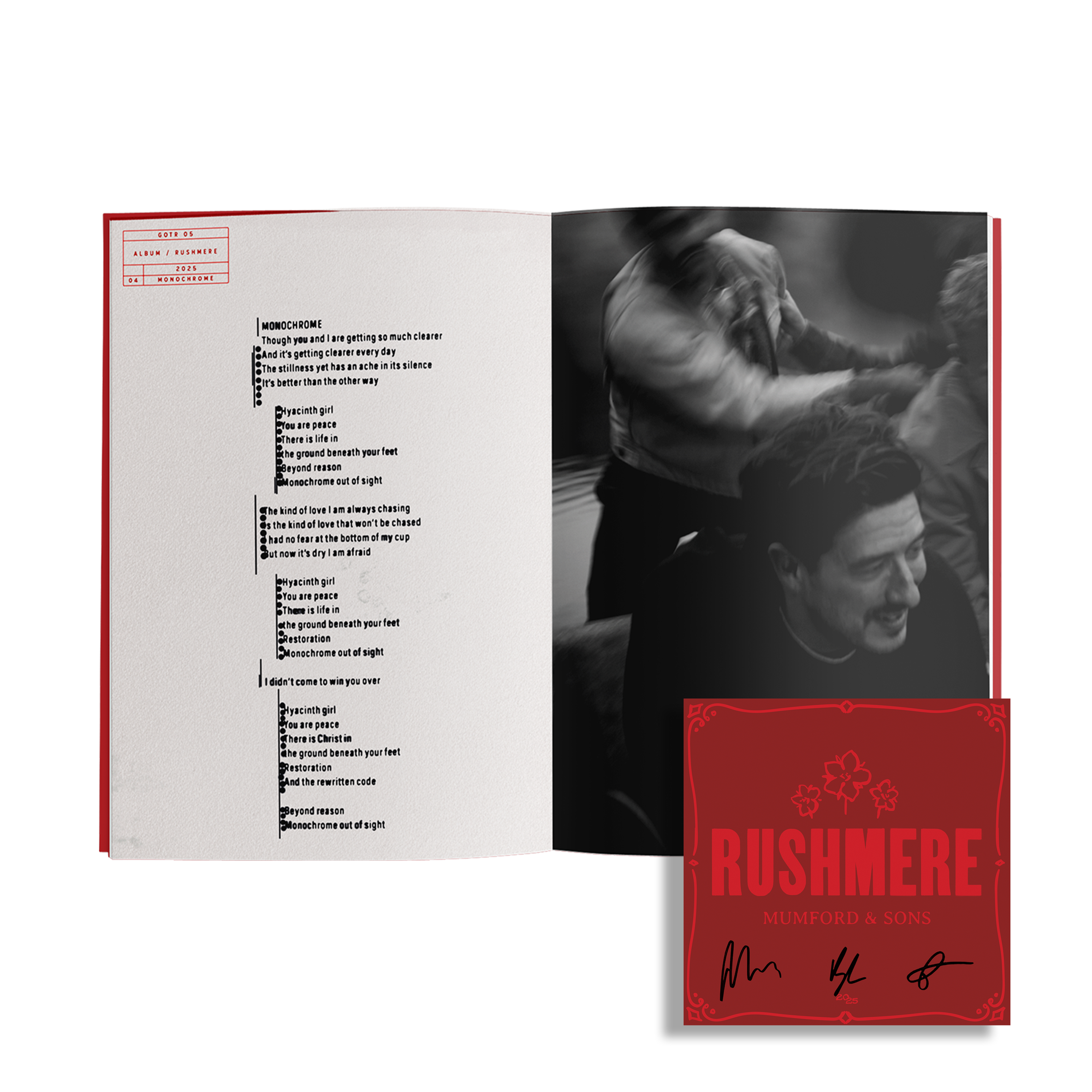 Mumford and Sons - RUSHMERE - CD Zine + Carte dédicacée