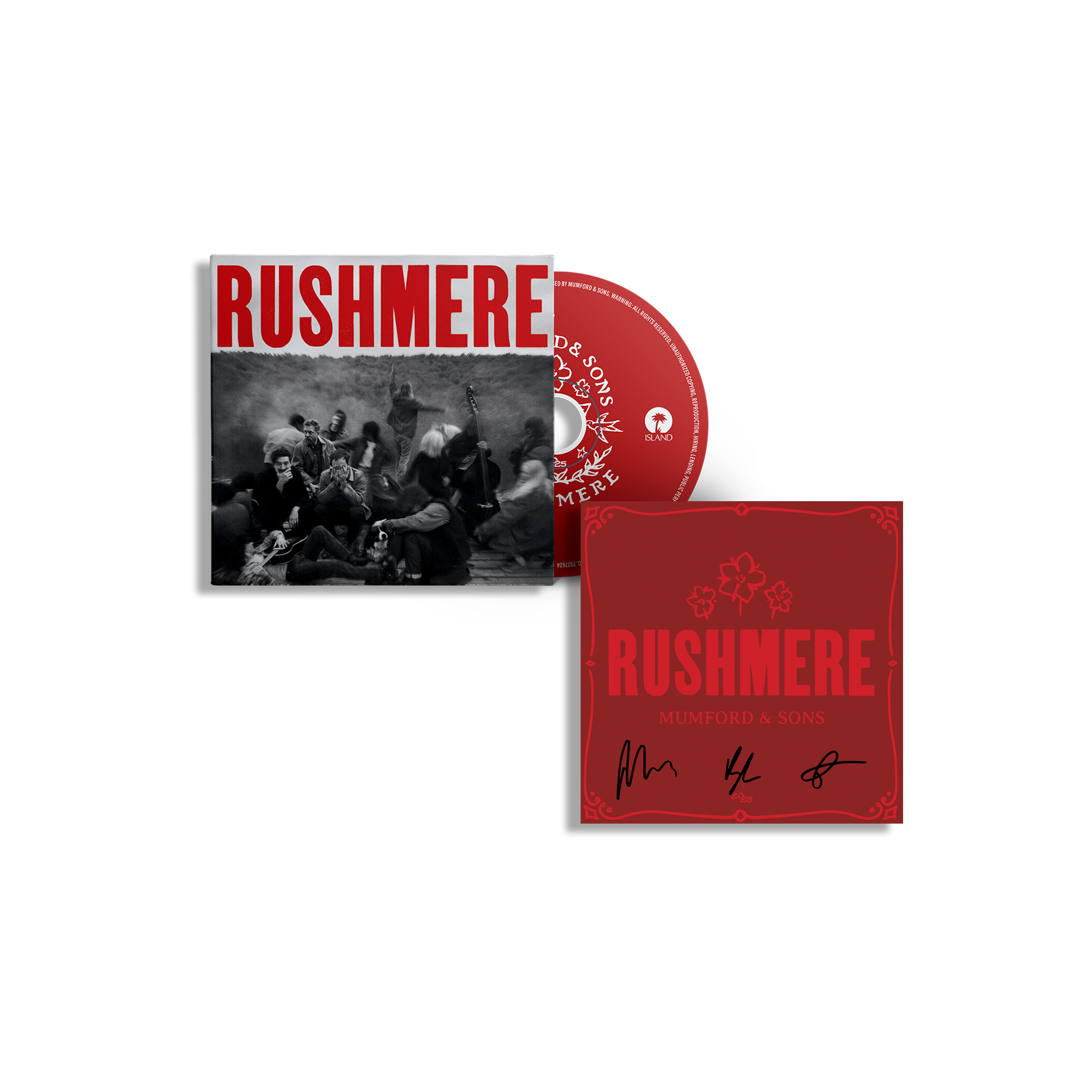 Mumford and Sons - RUSHMERE - CD + Carte dédicacée