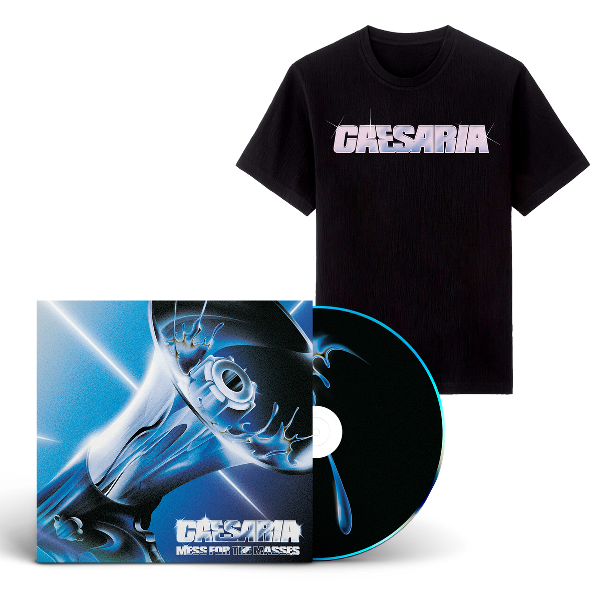 Caesaria - Mess For The Masses - CD + T-Shirt Noir